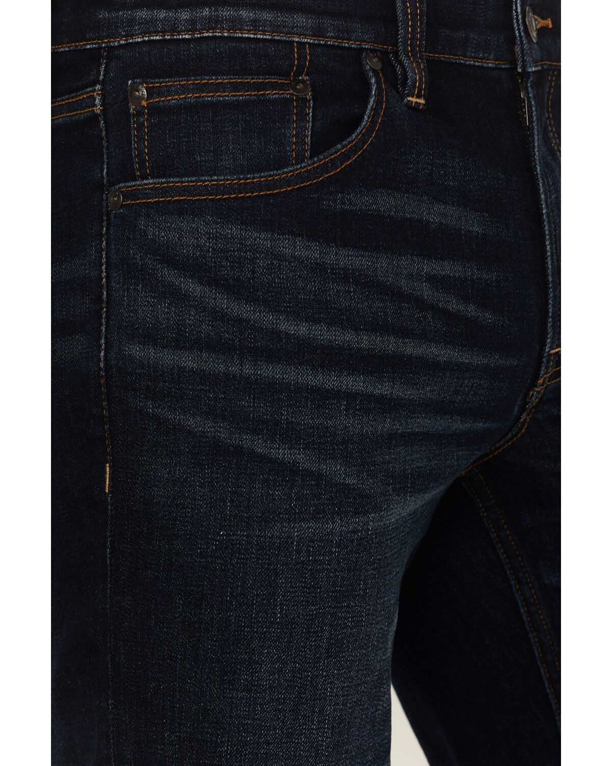 Brothers and Sons Men's Cochise Dark Wash Slim Straight Stretch Denim Jeans