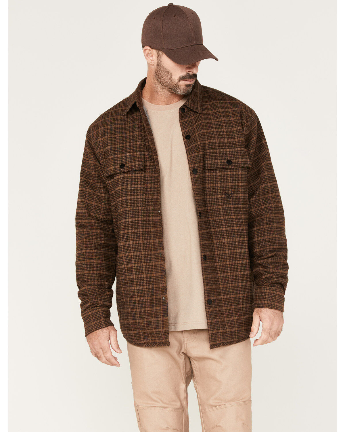 Hawx Men's Sherpa Lined Shirt Jacket