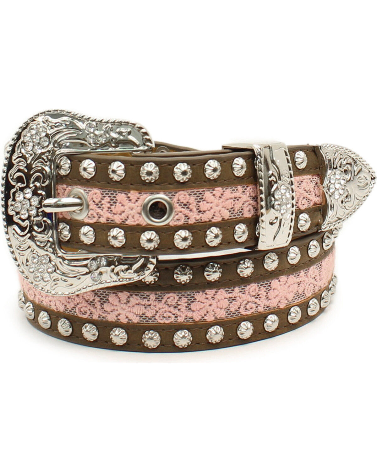 Ariat Girls' Floral Lace Studded Belt