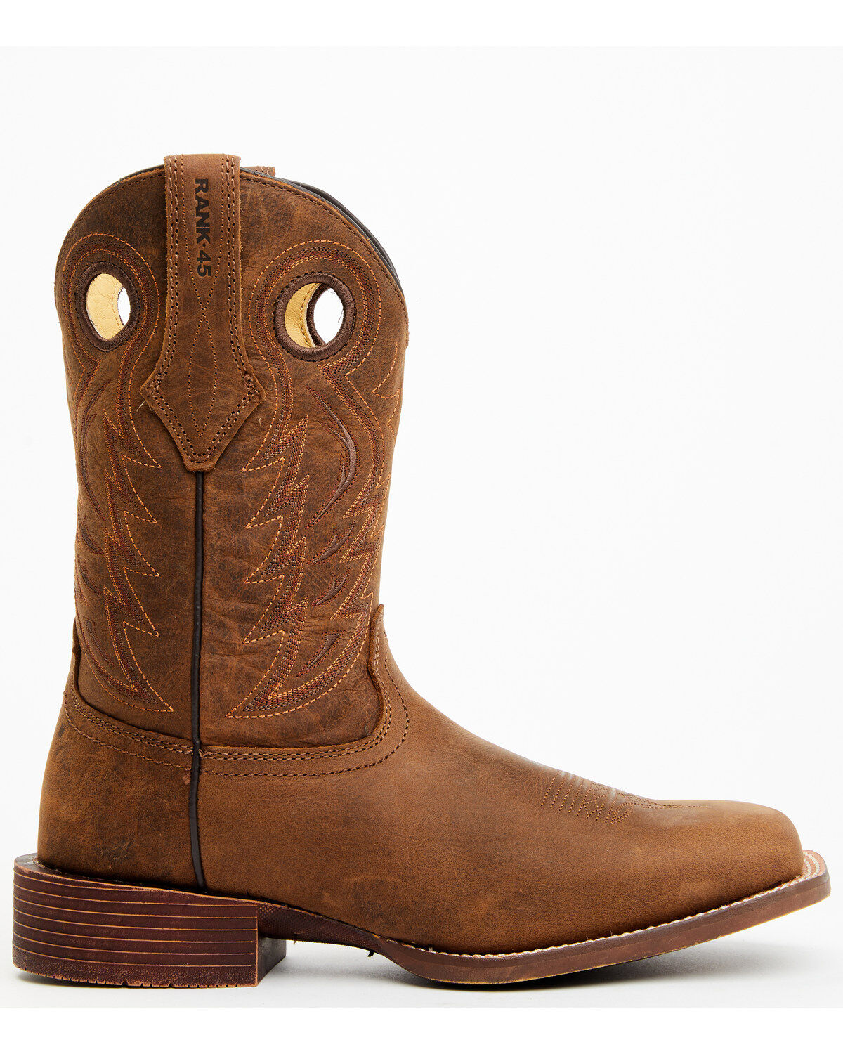 RANK 45® Men's Warrior Performance Western Boots - Broad Square Toe