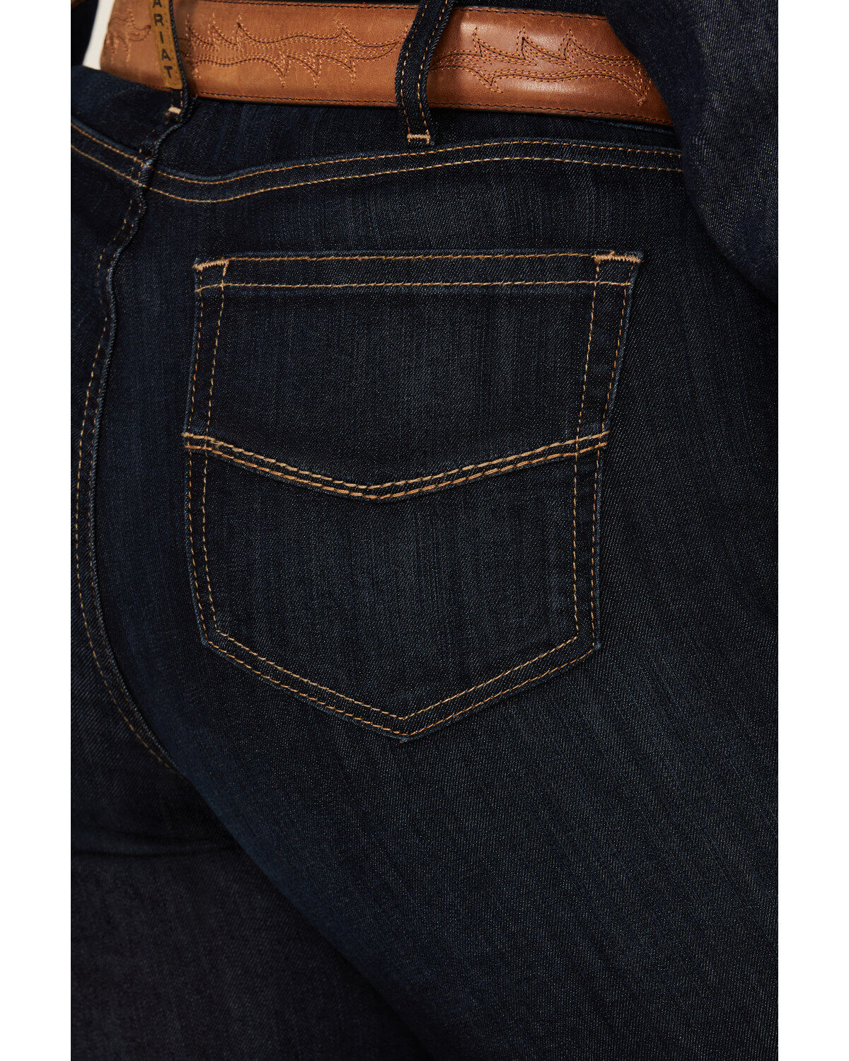 Ariat Women's R.E.A.L. Dark Wash Ophelia Prefect Rise Trouser Denim Jeans - Plus