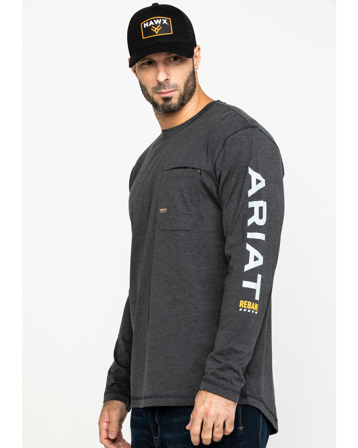 Ariat Men's Rebar Workman Logo Long Sleeve Work Shirt - Big & Tall