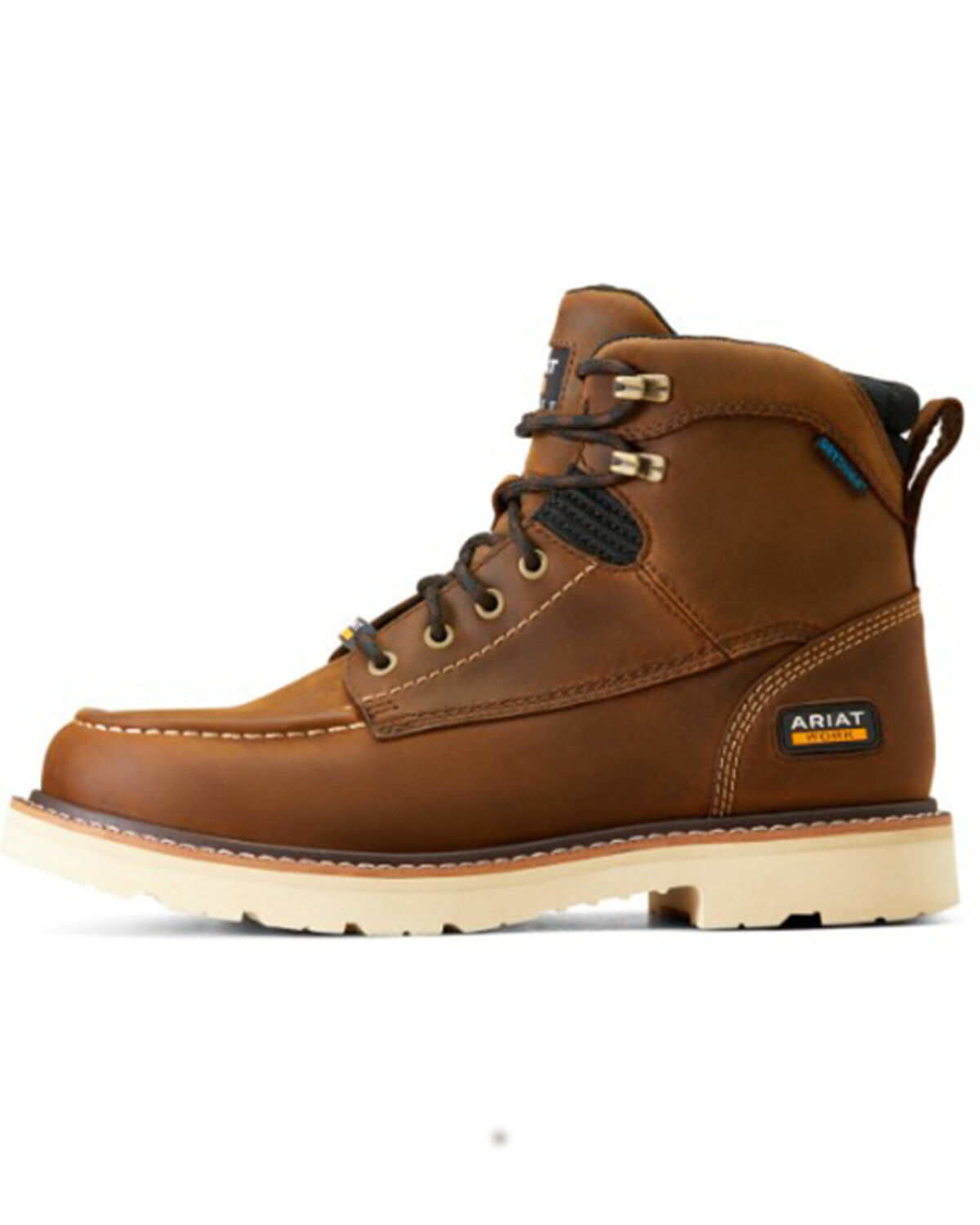 Ariat Men's Rebar Lift 6" Lace-Up Waterproof Work Boots - Moc Toe