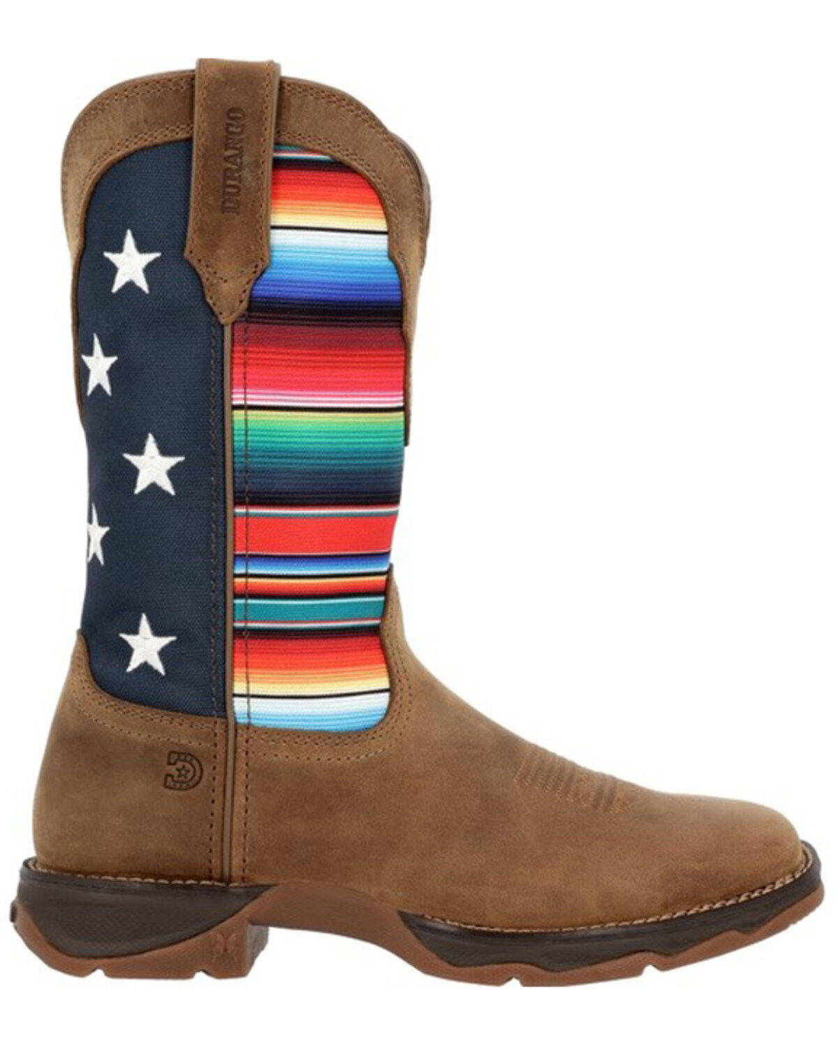 Durango Women's Lady Rebel® American Flag Serape Work Boots - Square Toe