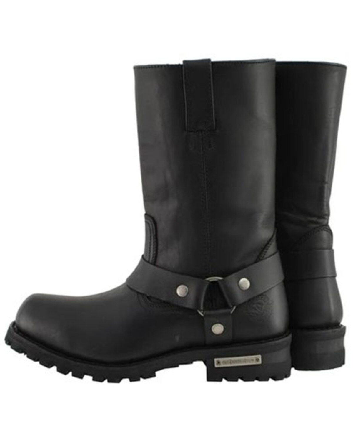 Milwaukee Leather Men's 11" Classic Harness Boots - Square Toe