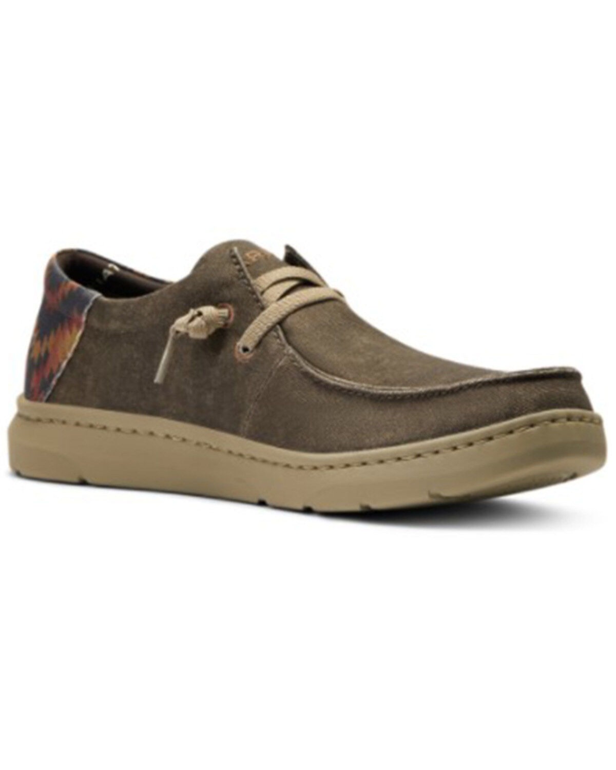 Ariat Men's Southwestern Print Hilo Stretch Lace Casual Shoe - Moc Toe