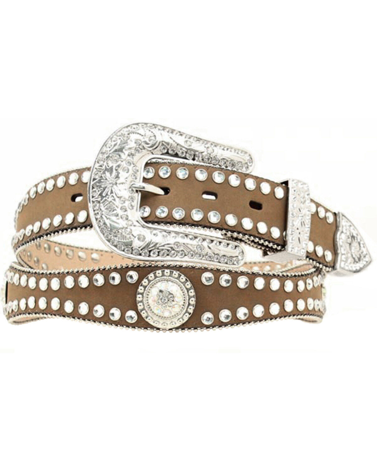 Blazin Roxx Rhinestone Lined Concho Belt