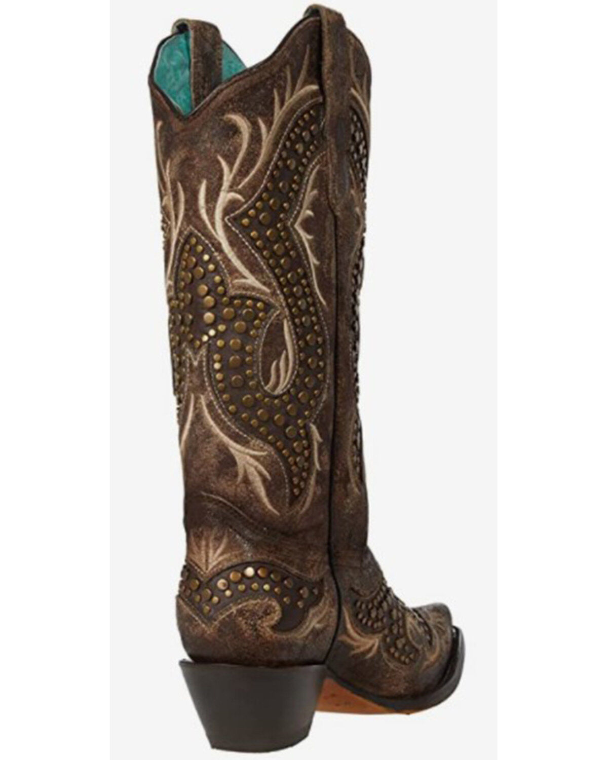 Corral Women's Embroidery & Studs Western Boots - Snip Toe
