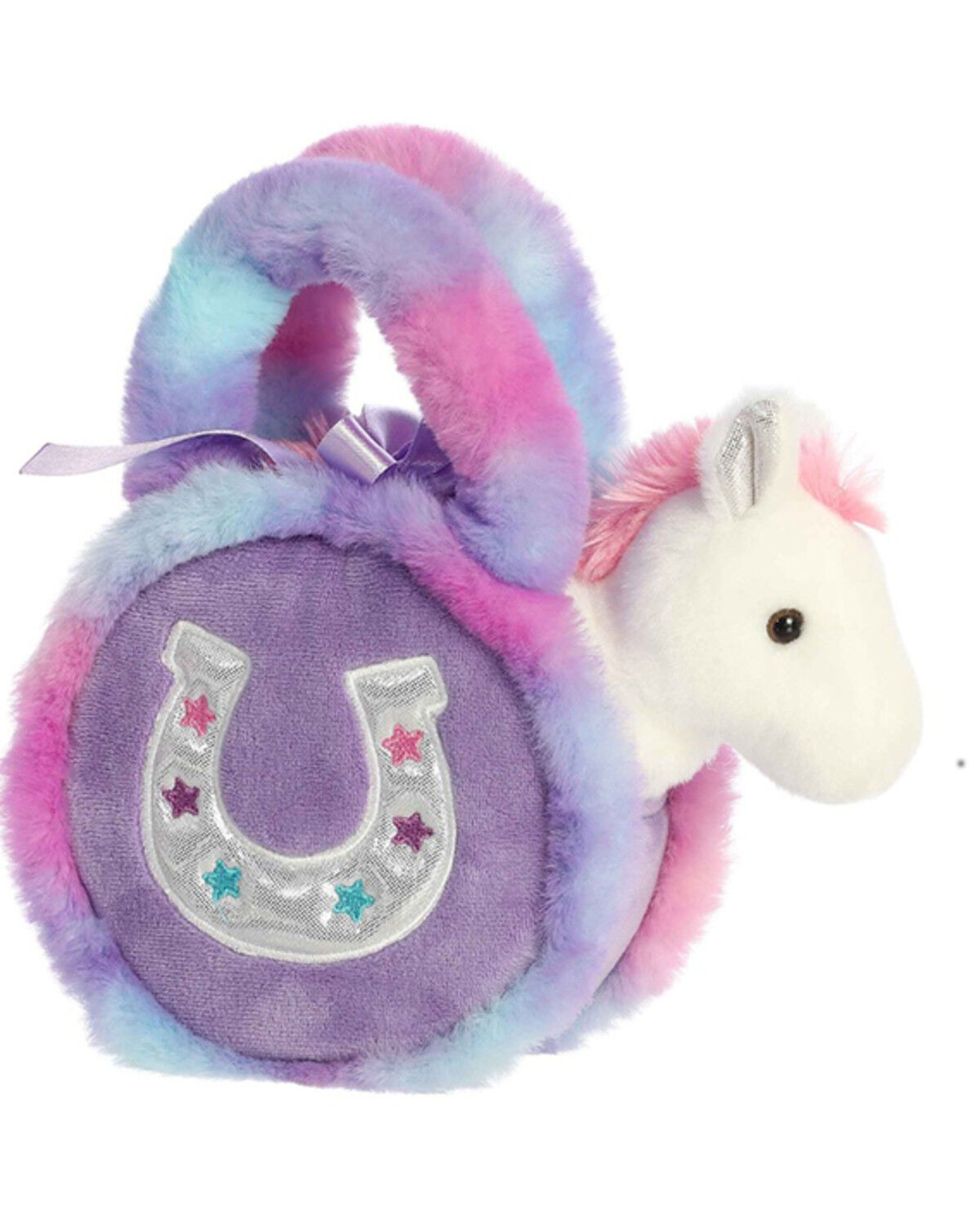 Aurora 7" Lavender Horseshoe® Fancy Pals® Plush Toy