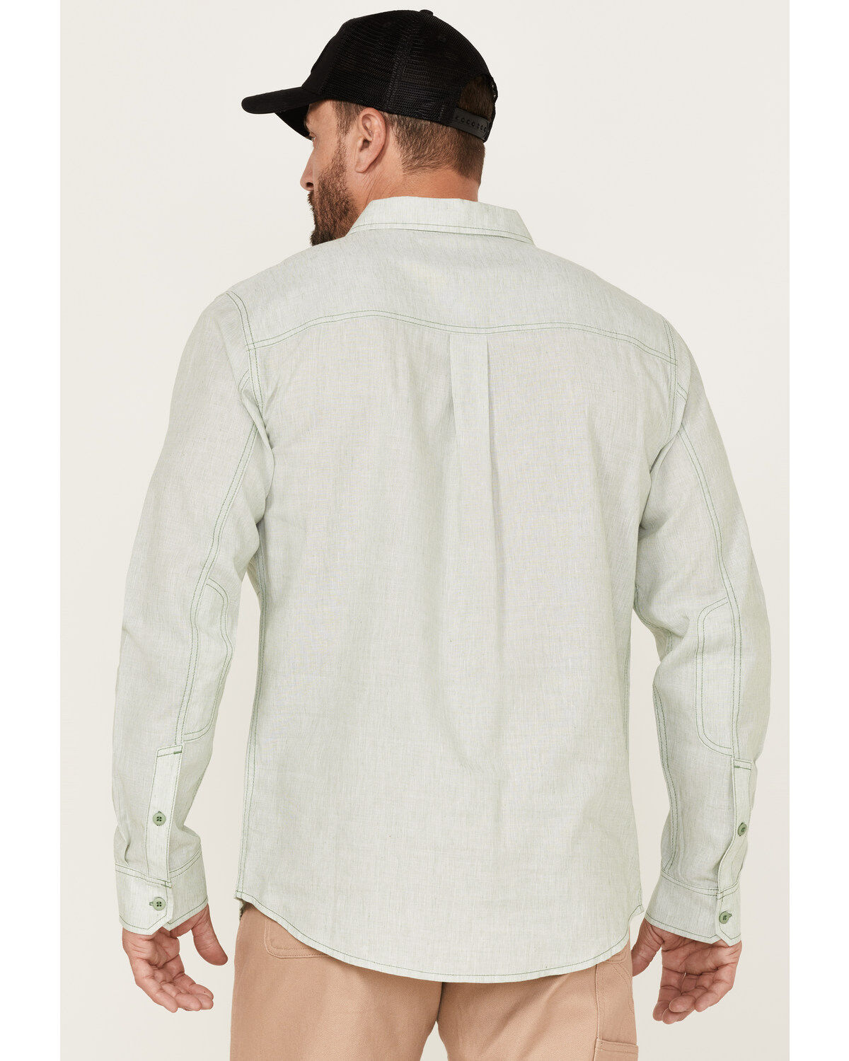 Brothers and Sons Men's Performance Solid Long Sleeve Button Down Western Shirt