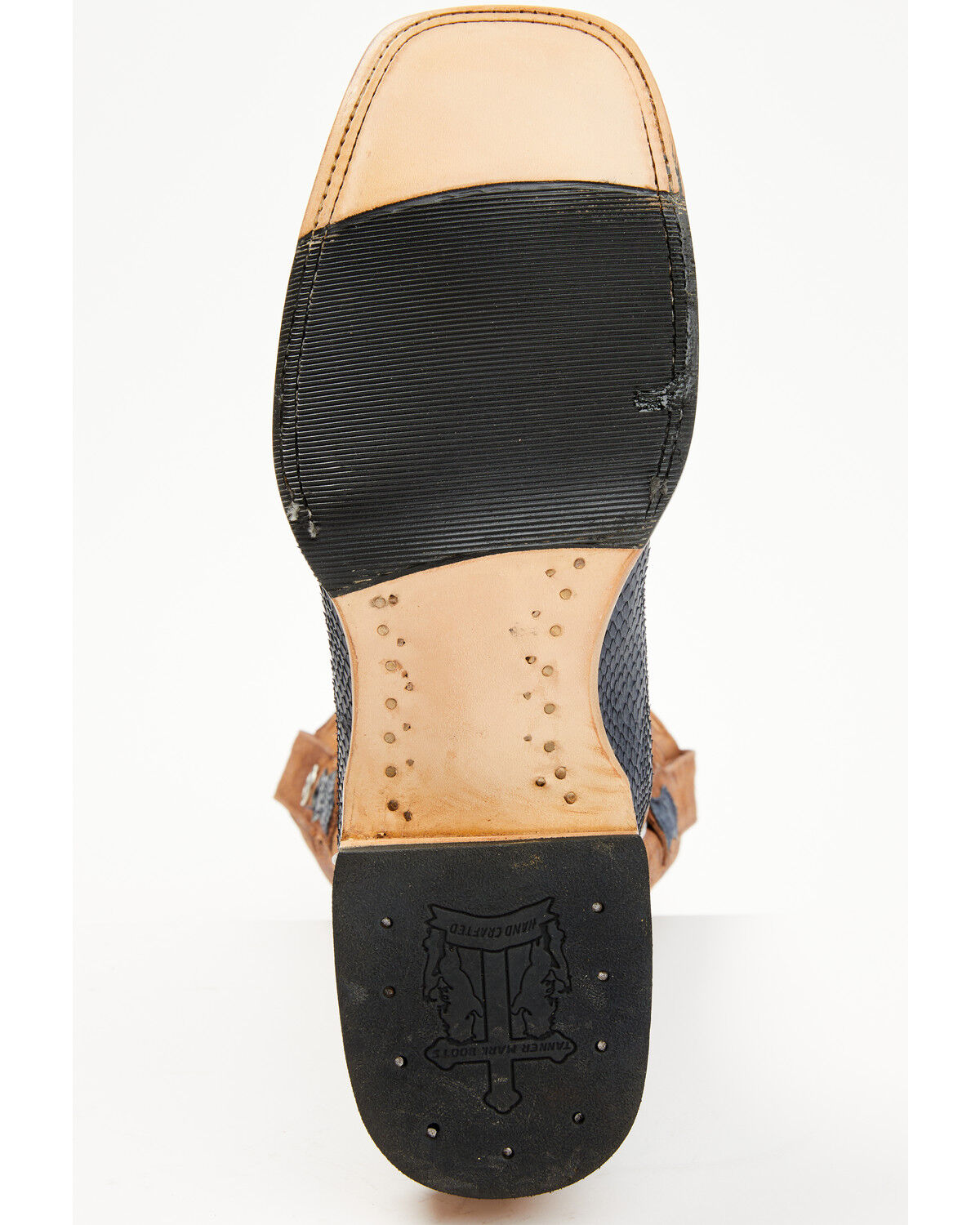 Tanner Mark Men's Exotic Python Western Boots - Broad Square Toe