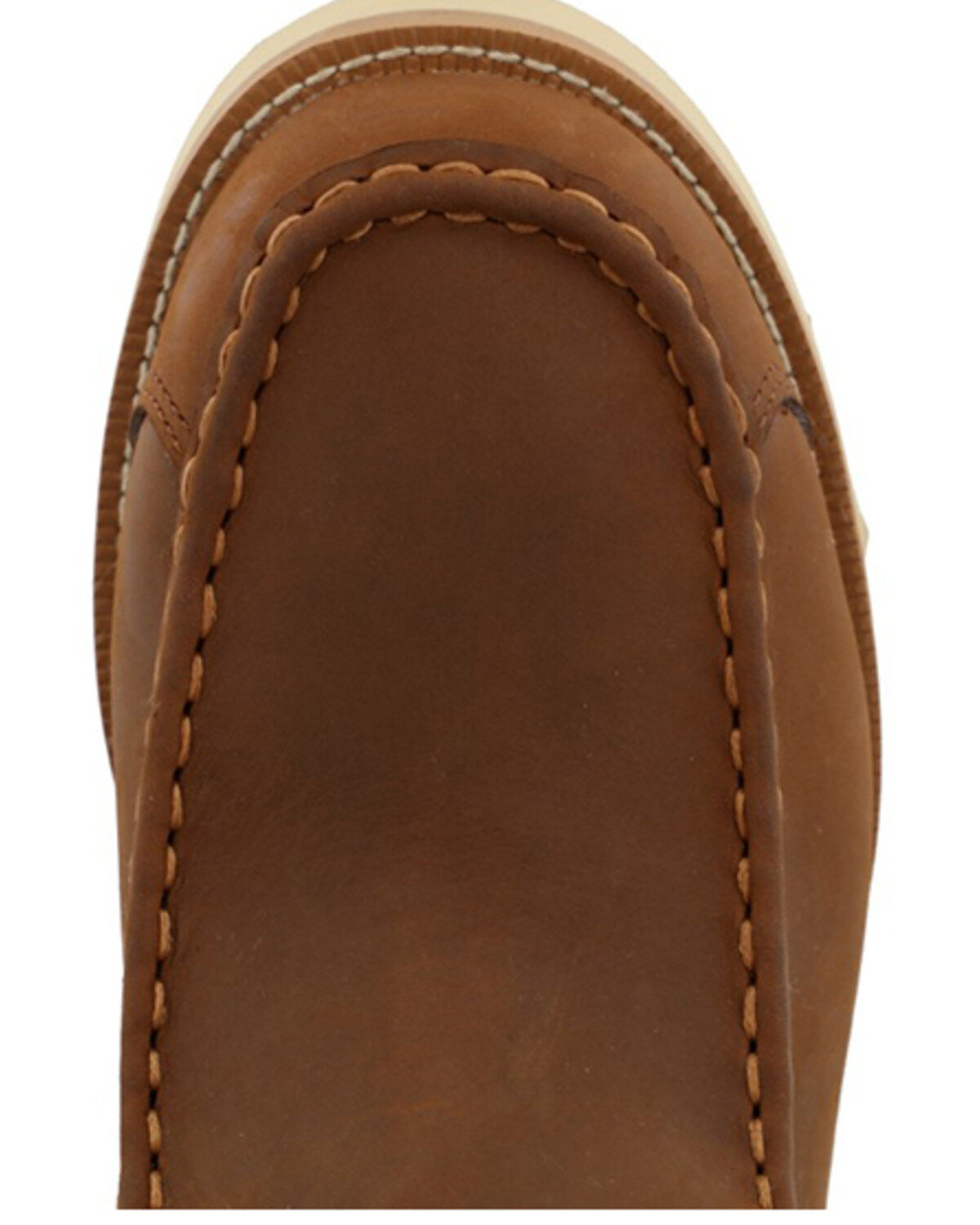 Twisted X Women's Oiled Saddle Lace-Up Shearling Lined Wedge Sole Boots - Moc Toe