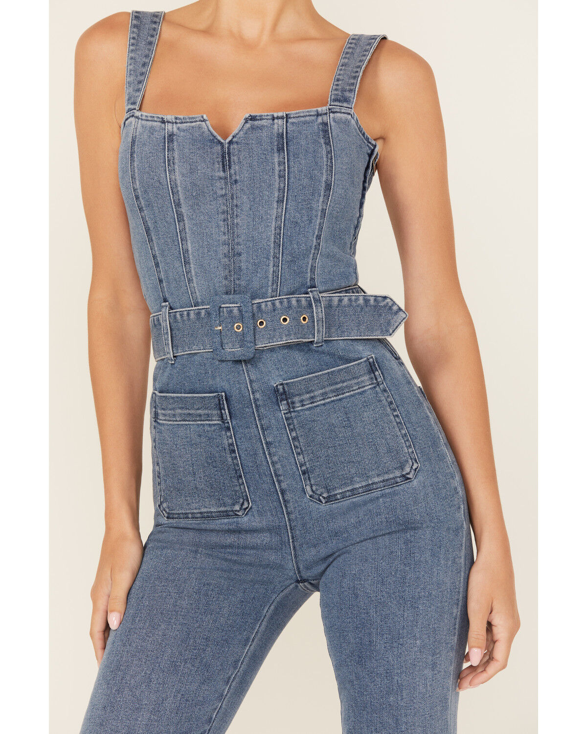 Show Me Your Mumu Women's Denim Jumpsuit