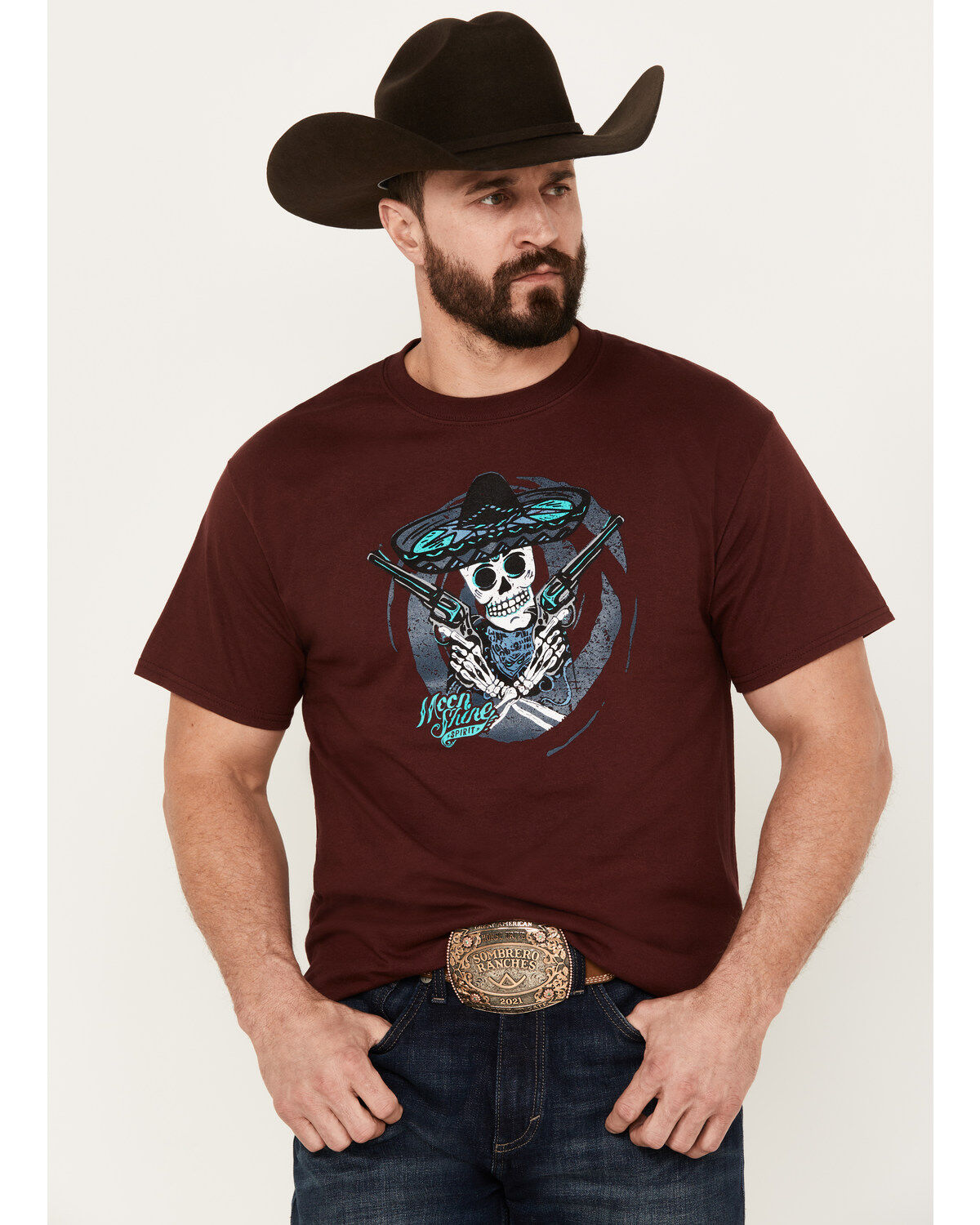 Moonshine Spirit Men's Bandito Short Sleeve Graphic T-Shirt