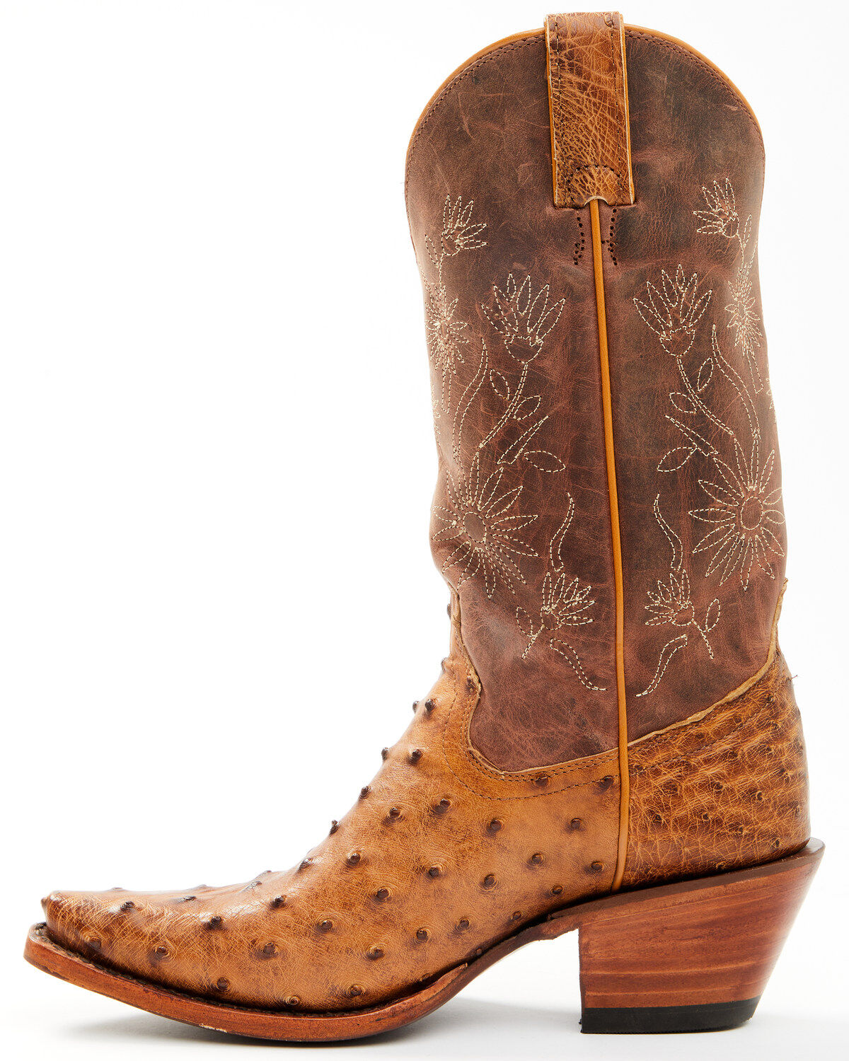 Shyanne Women's Daisie Exotic Full Quill Ostrich Western Boots - Snip Toe