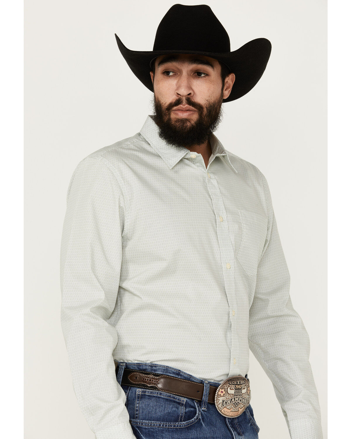 Cody James Men's Bar Stool Geo Print Long Sleeve Button-Down Western Shirt