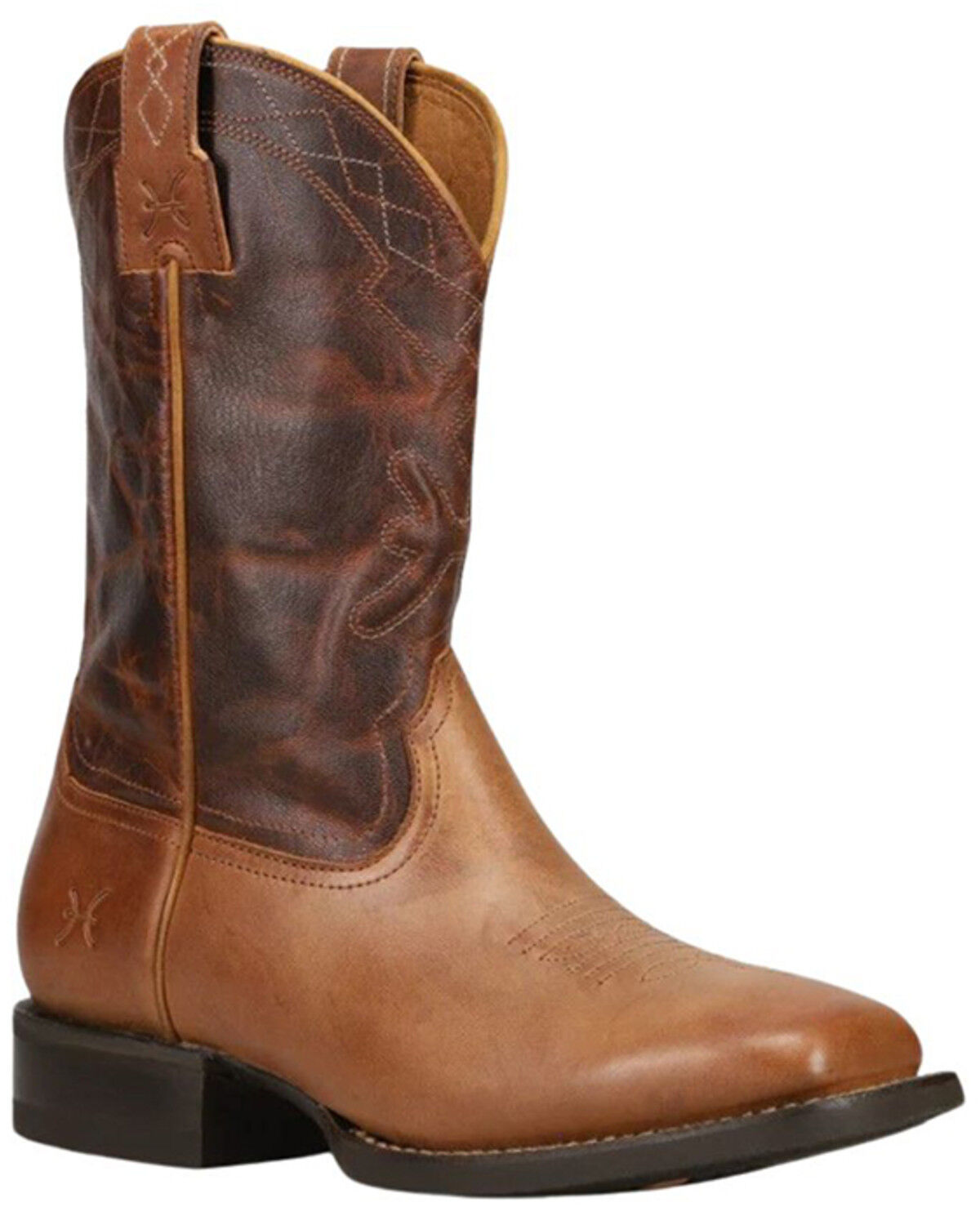 Frye Men's Hauser Logo Stitch Western Boots - Broad Square Toe
