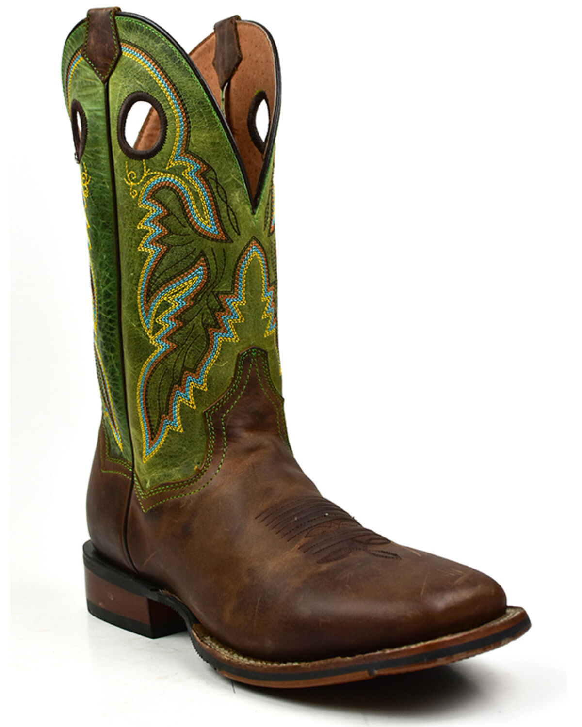 Dan Post Men's Leon Crazy Horse Performance Leather Western Boot - Broad Square Toe