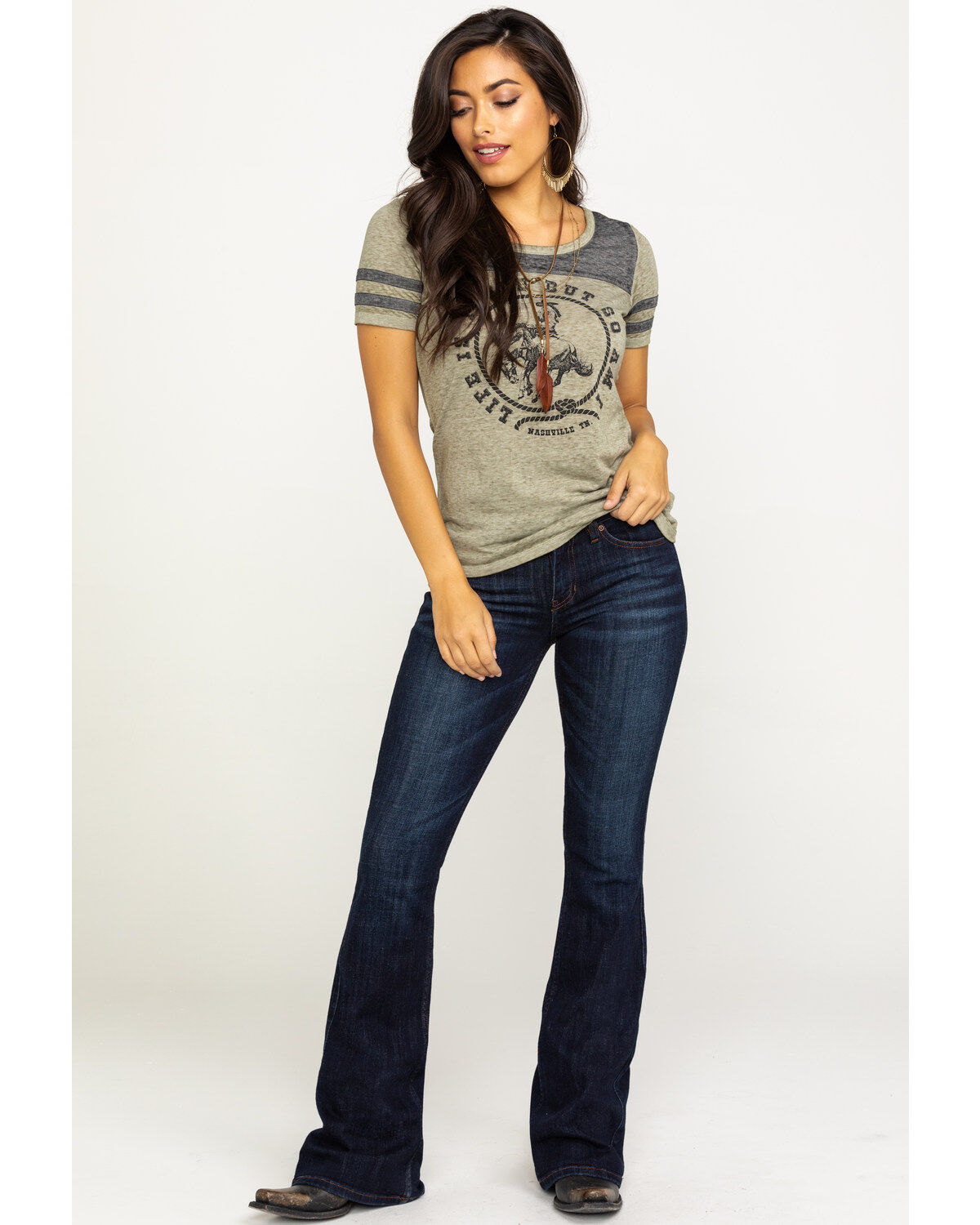 Idyllwind Women's Whiskey Debbie Dark Wash Bootcut Stretch Jeans