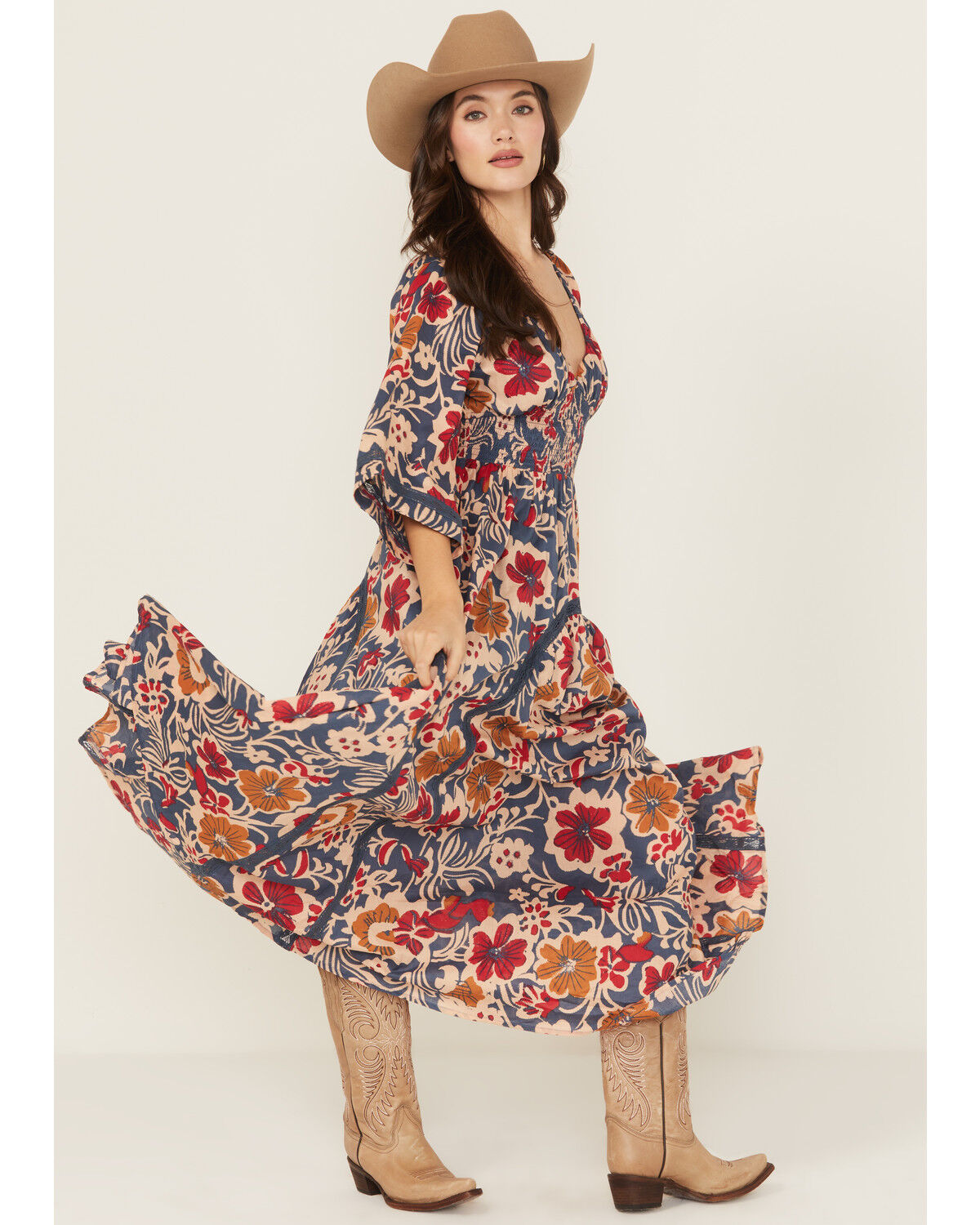 Free People Women's Dixie Floral Print Maxi Dress