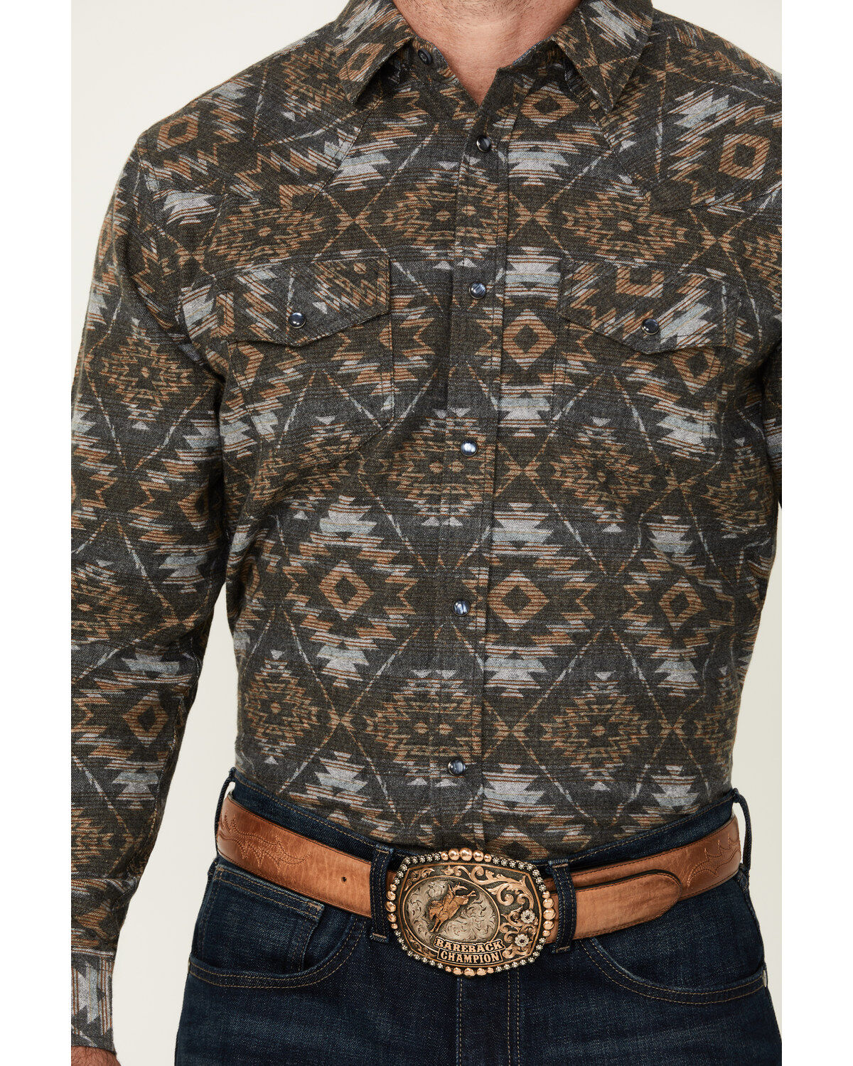 Cody James Men's Legends Southwestern Print Long Sleeve Western Shirt