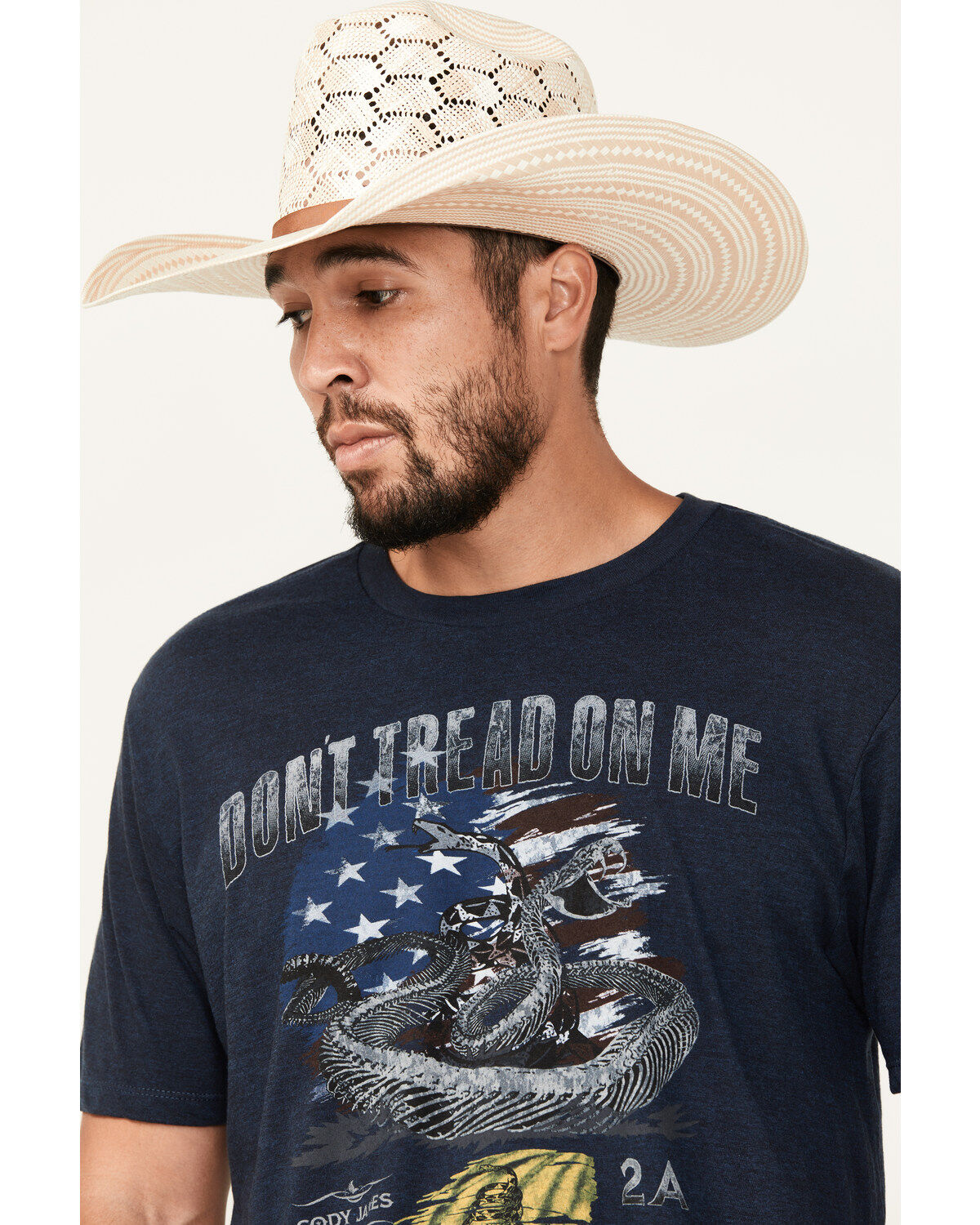 Cody James Men's Tread On Me Short Sleeve Graphic T-Shirt