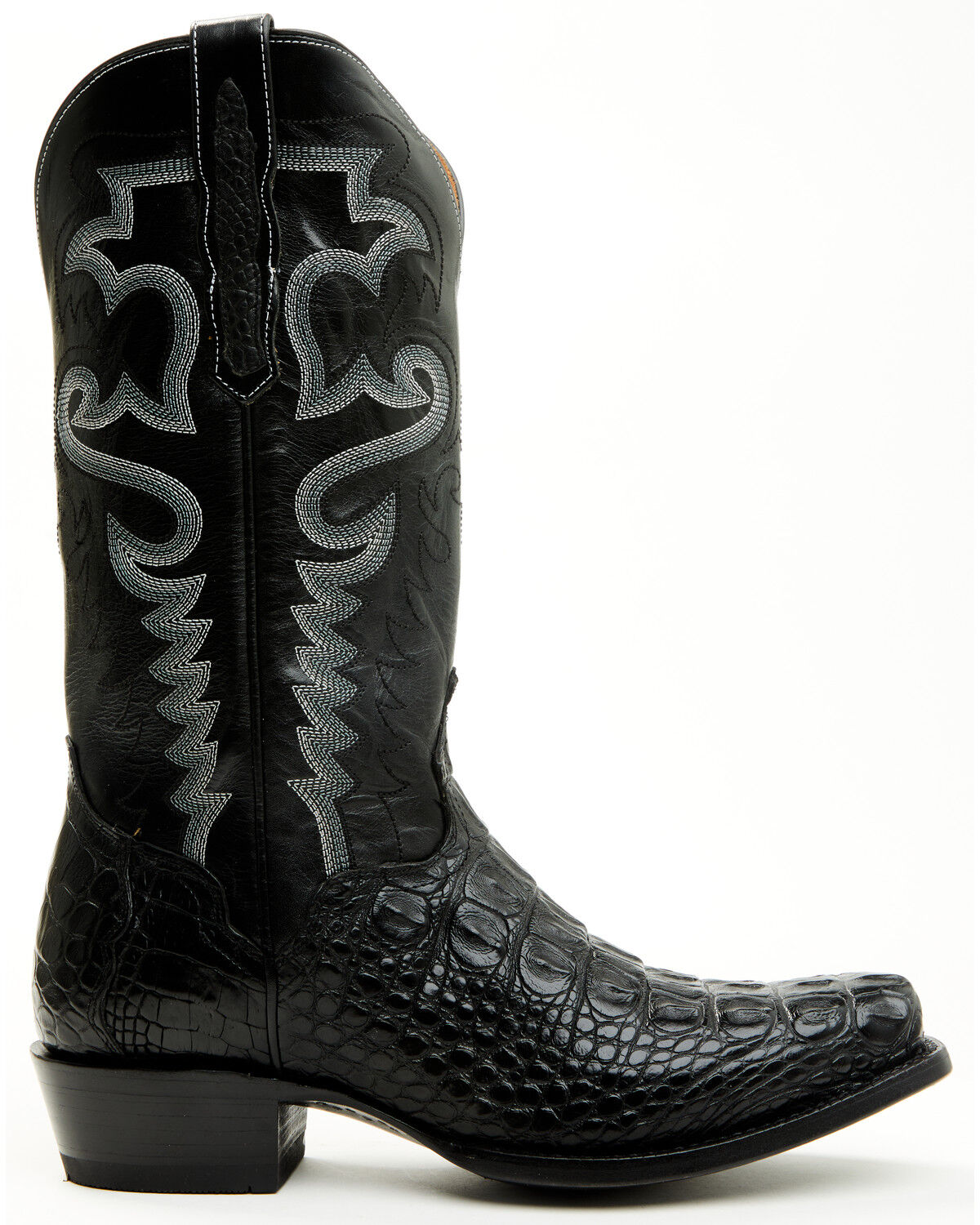 El Dorado Men's Exotic American Alligator Western Boots - Square Toe