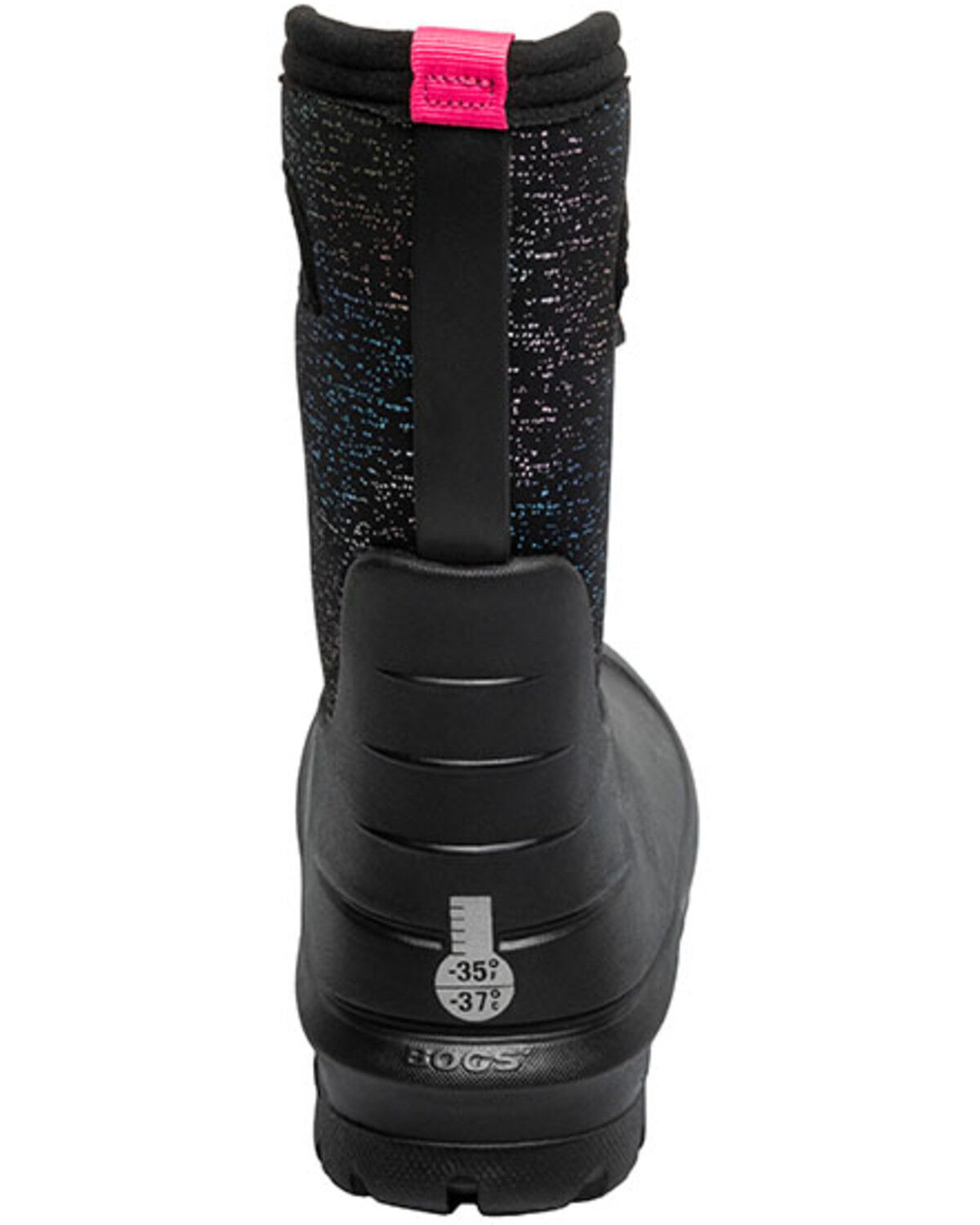 Bogs Girls' Neo Classic Metallic Fleck Print Waterproof Boots - Round Toe