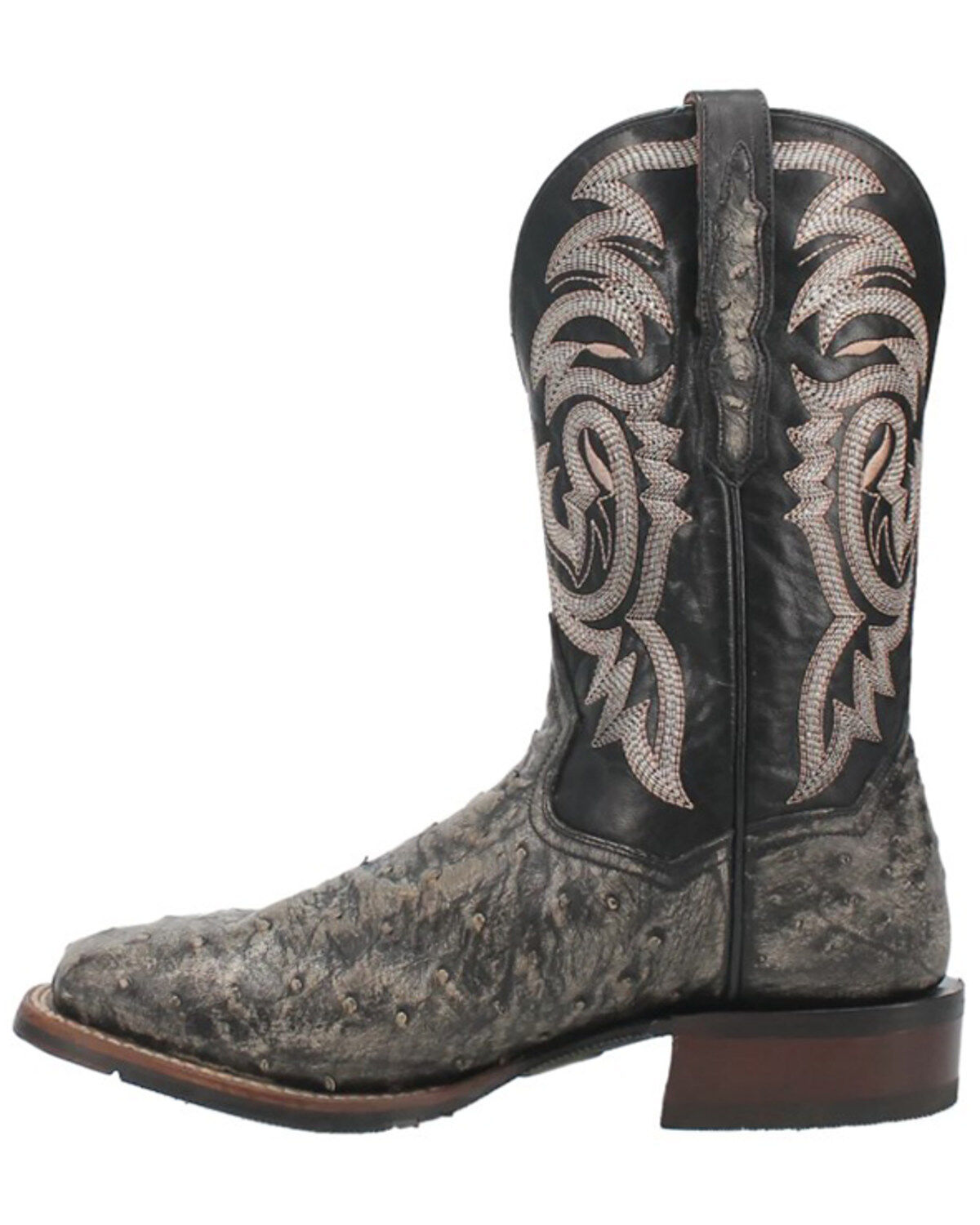 Dan Post Men's Dillinger Full Quill Ostrich Western Boots - Broad Square Toe