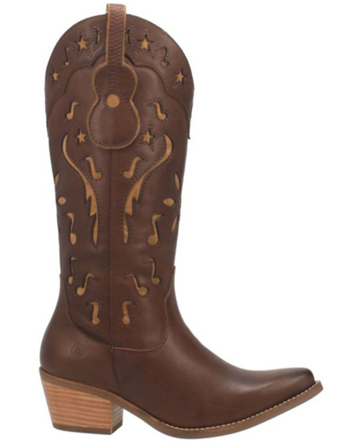 Dingo Women's Brown Burnished Western Boots - Snip Toe