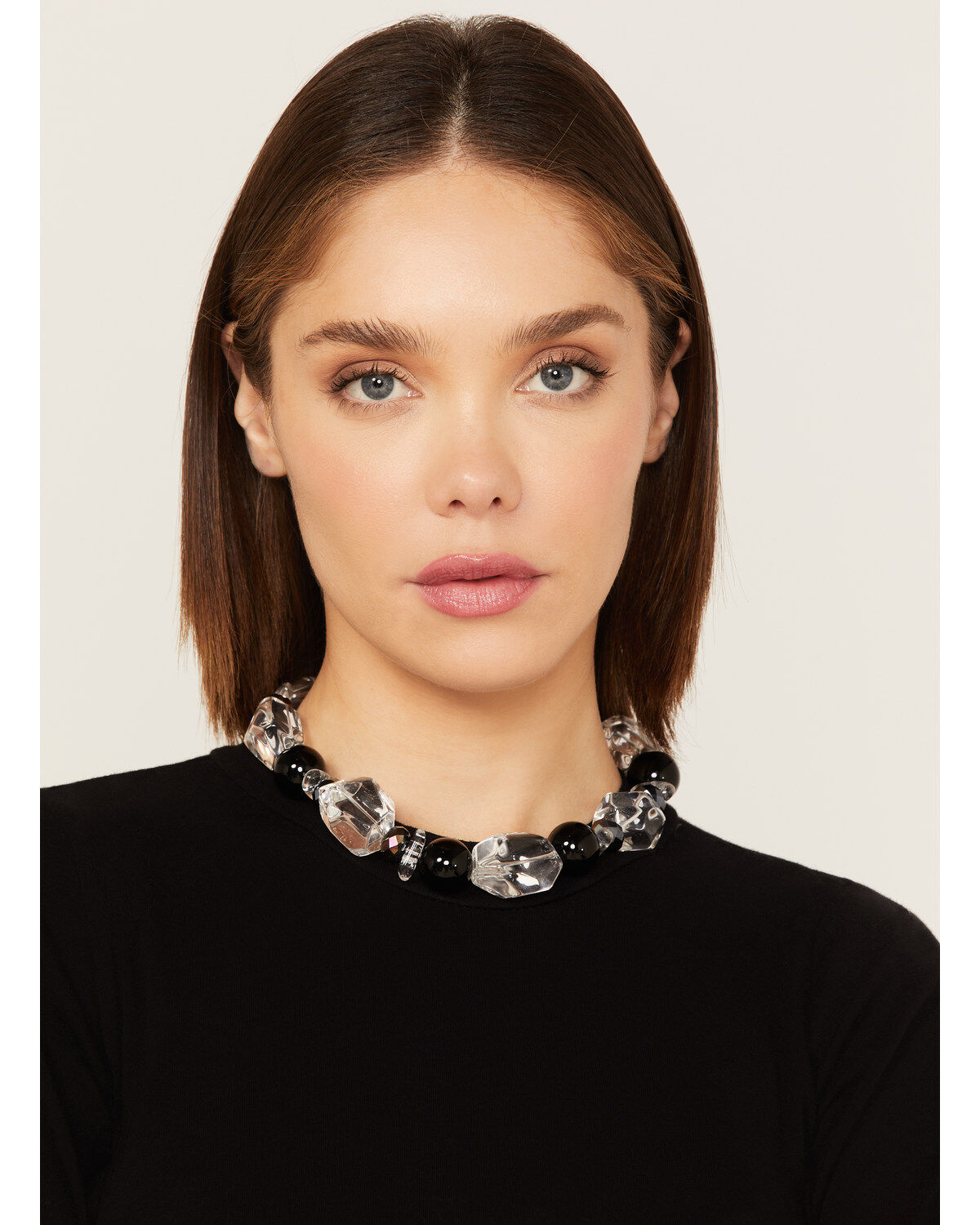 Paige Wallace Women's Quartz & Onyx Beaded Necklace