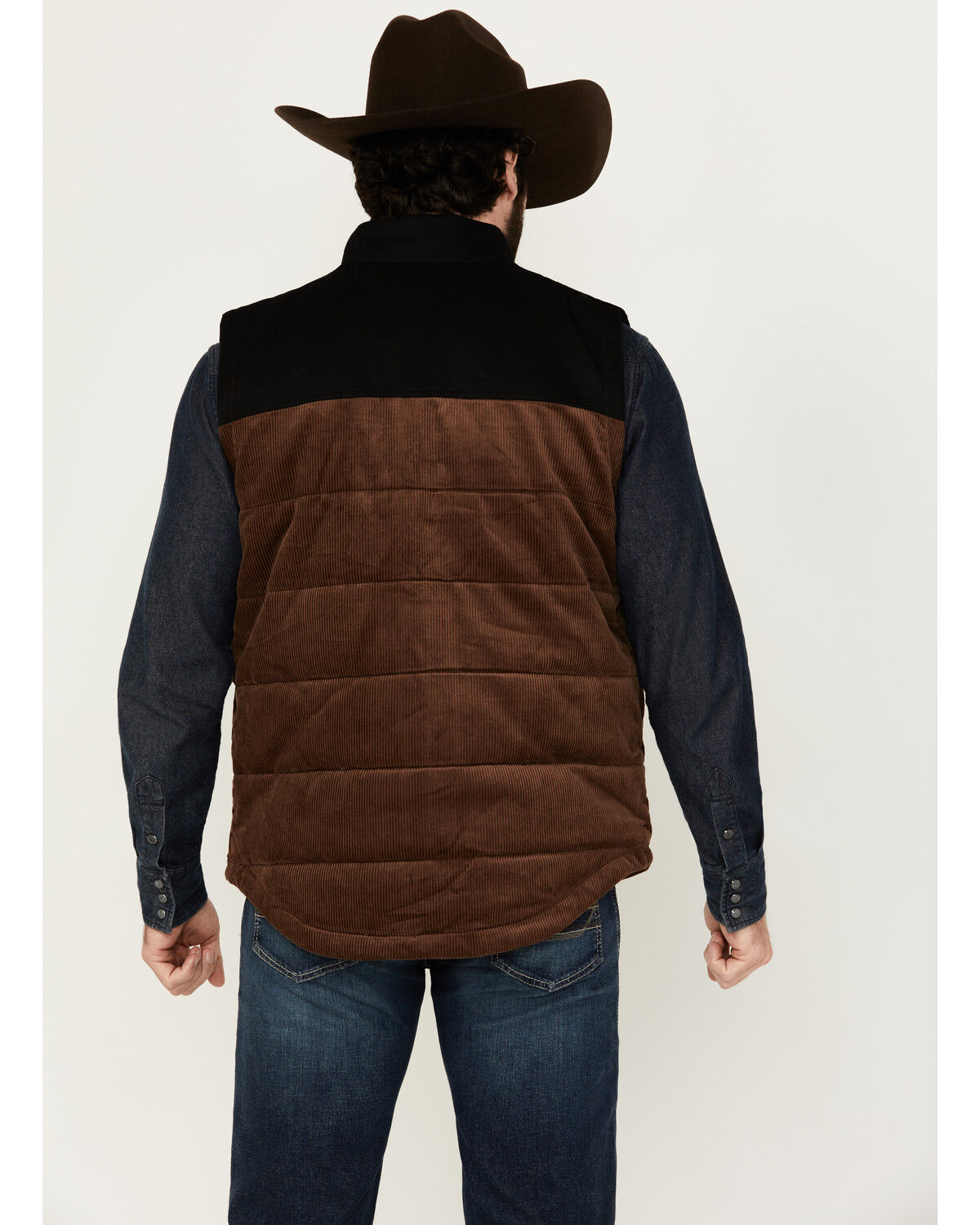 Cody James Men's Waren Corduroy Puffer Vest