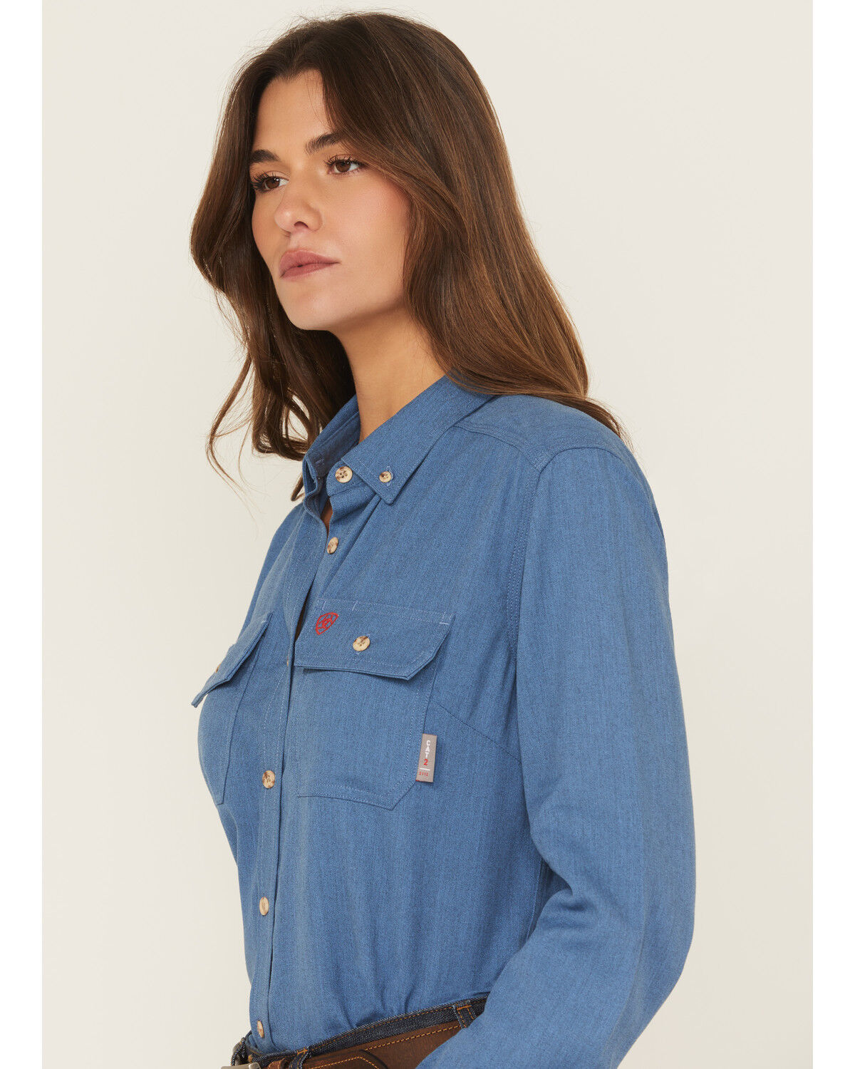 Ariat Women's FR Air Inherent Long Sleeve Button-Down Work Shirt