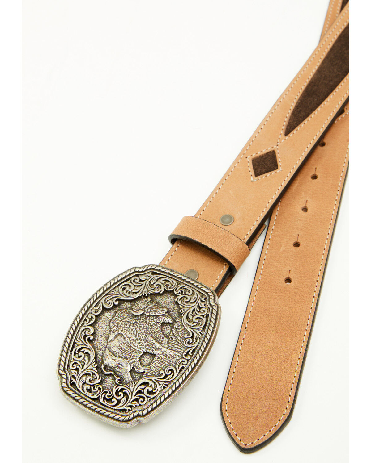 Cody James Men's Gunner Buffalo Plaque Buckle Belt