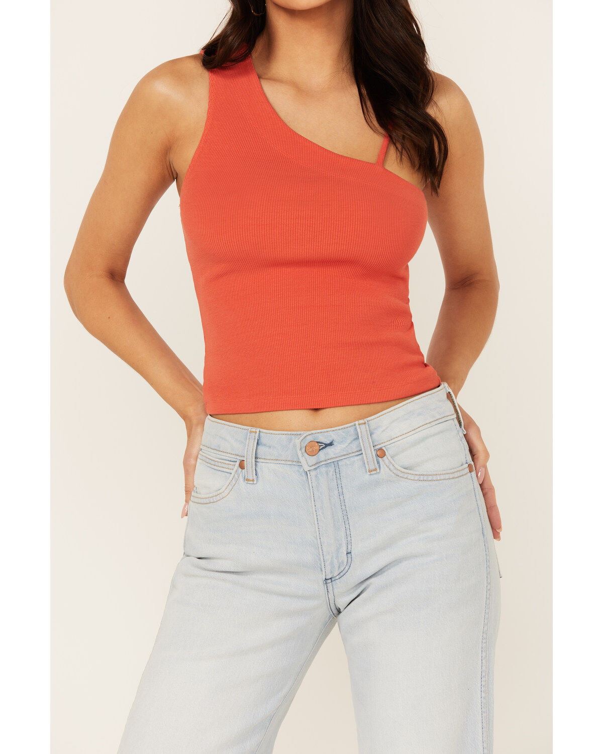 People of Leisure Women's Hollie One Shoulder Tank