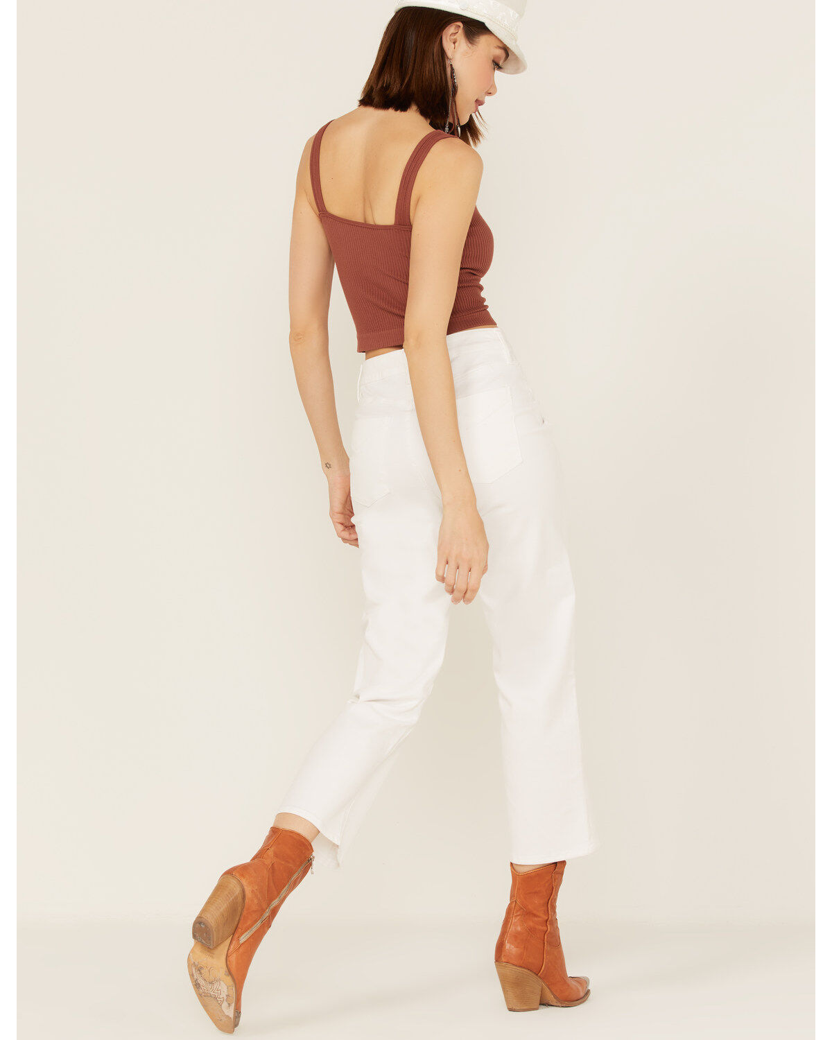 Unpublished Denim Women's Front Seam Straight Jeans