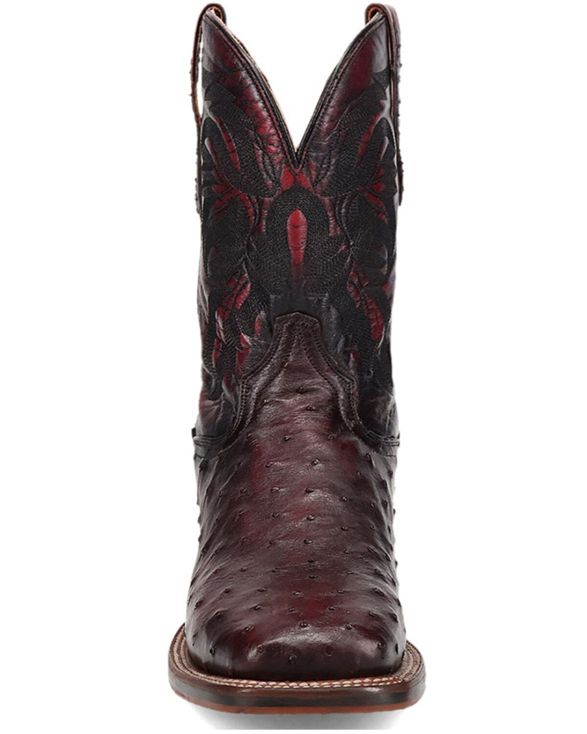 Dan Post Men's Alamosa Exotic Ostrich Western Boots - Broad Square Toe