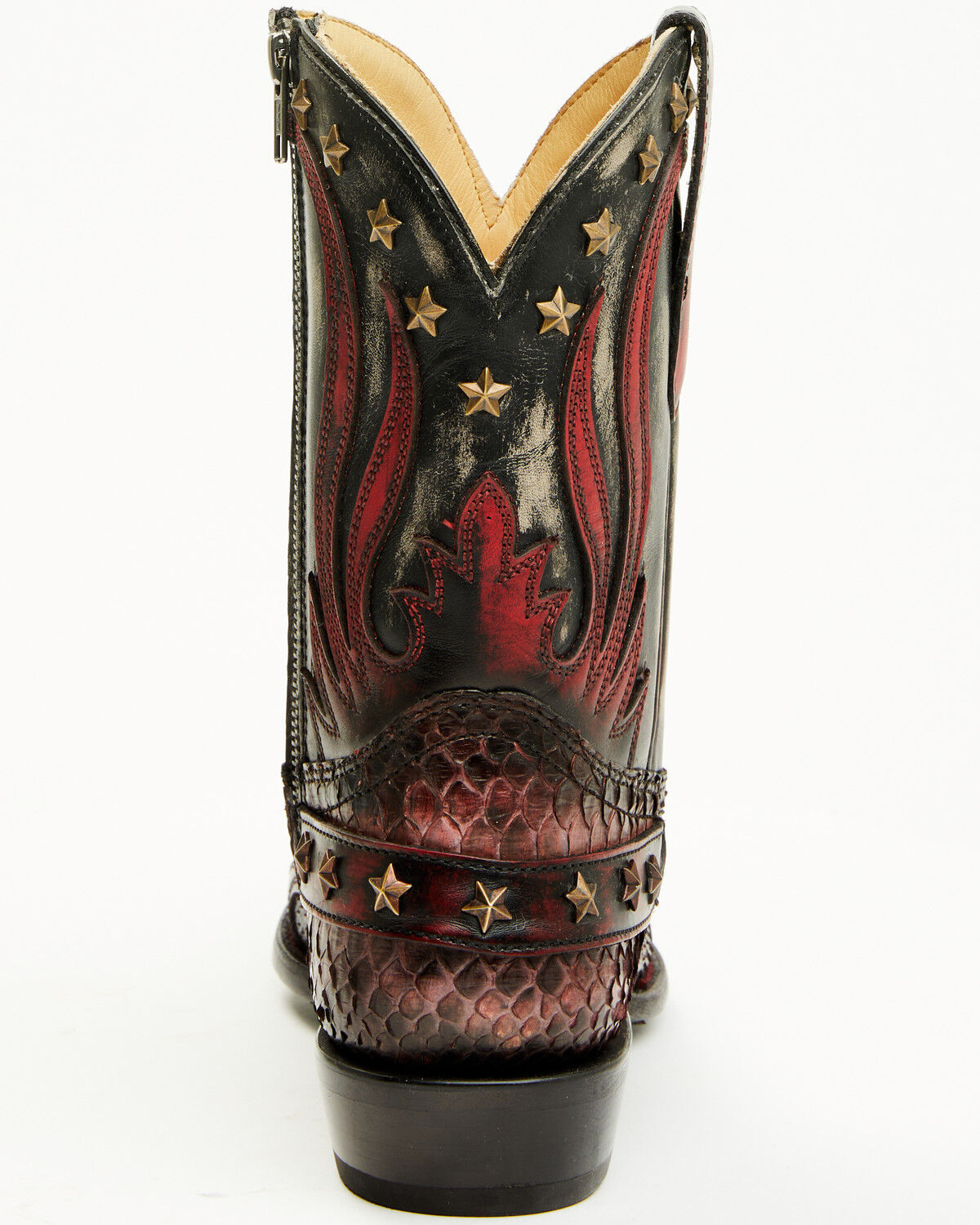 Corral Men's Exotic Python Studded Short Western Boots - Snip Toe