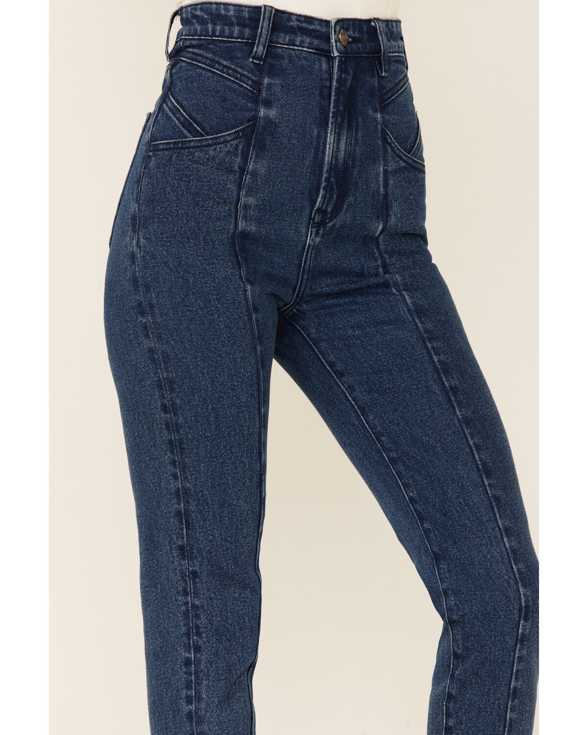Wishlist Women's Dark Wash Acid Fading High Rise Skinny Jeans