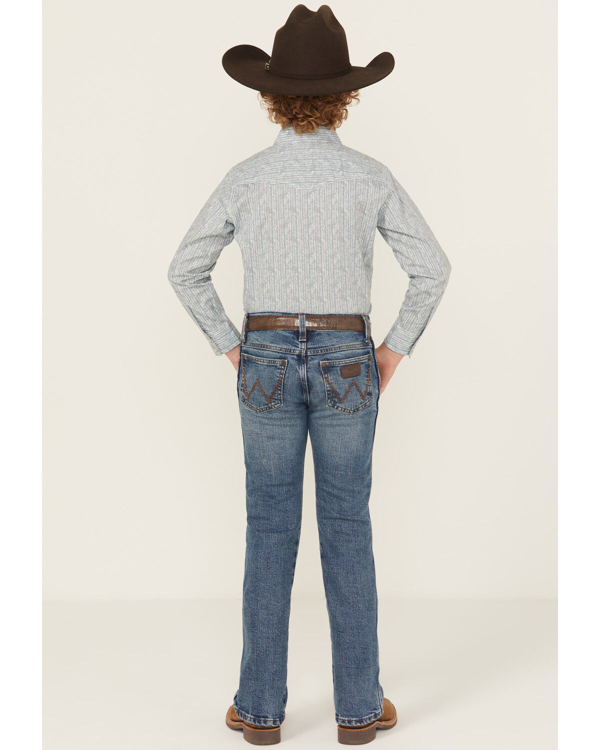 Wrangler Retro Boys' Medium Wash Slim Bootcut Stretch Denim Jeans