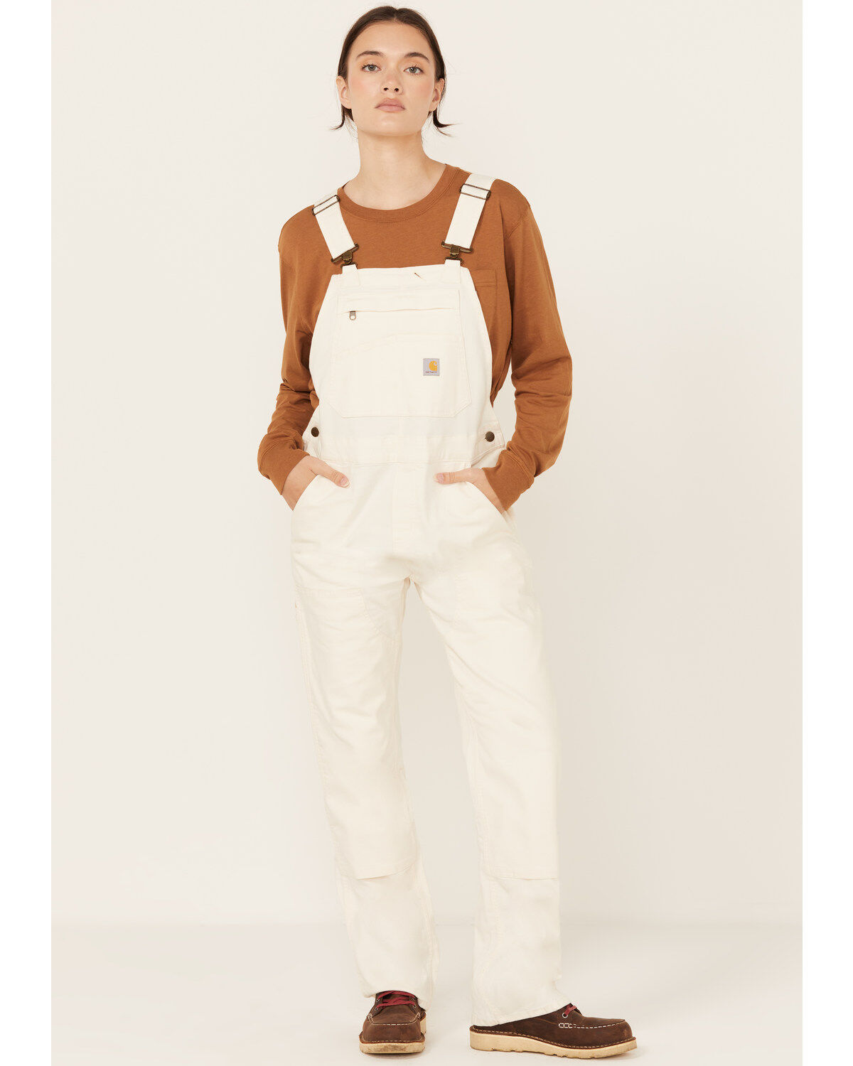 Carhartt Women's Rugged FleX™ Loose Fit Canvas Bib Overalls