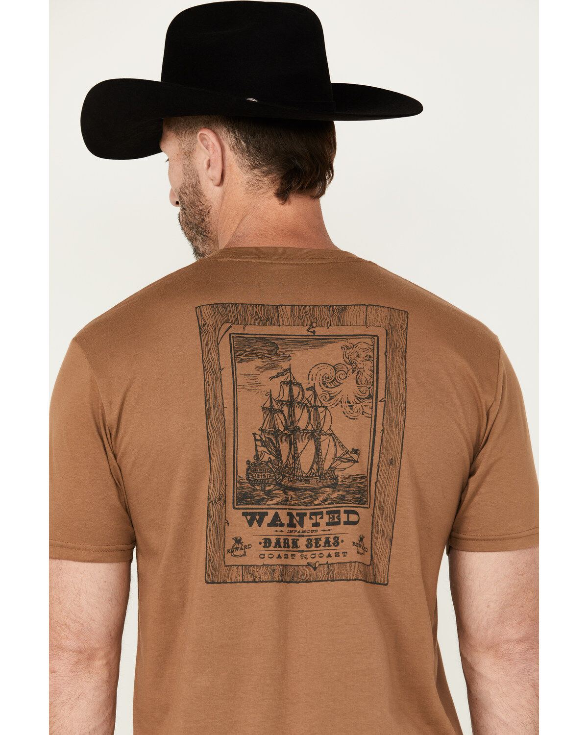 Dark Seas Men's Wanted Short Sleeve Graphic T-Shirt