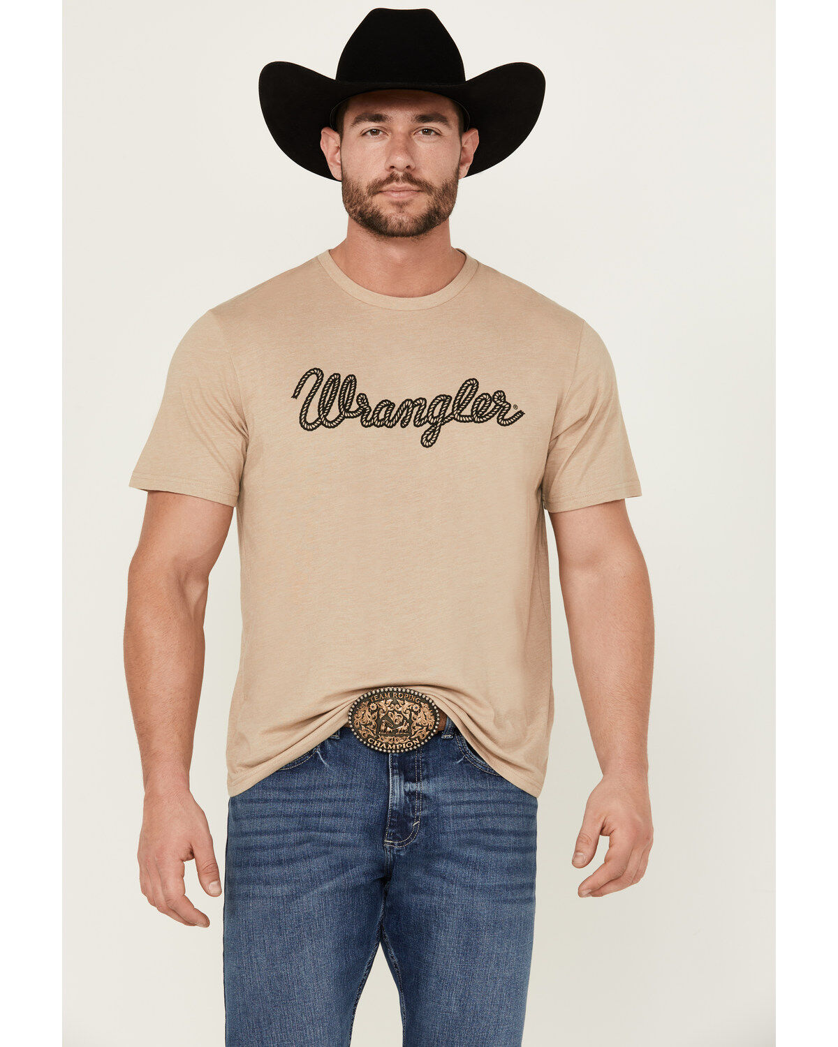 Wrangler Men's Rope Logo Short Sleeve Graphic Print T-Shirt