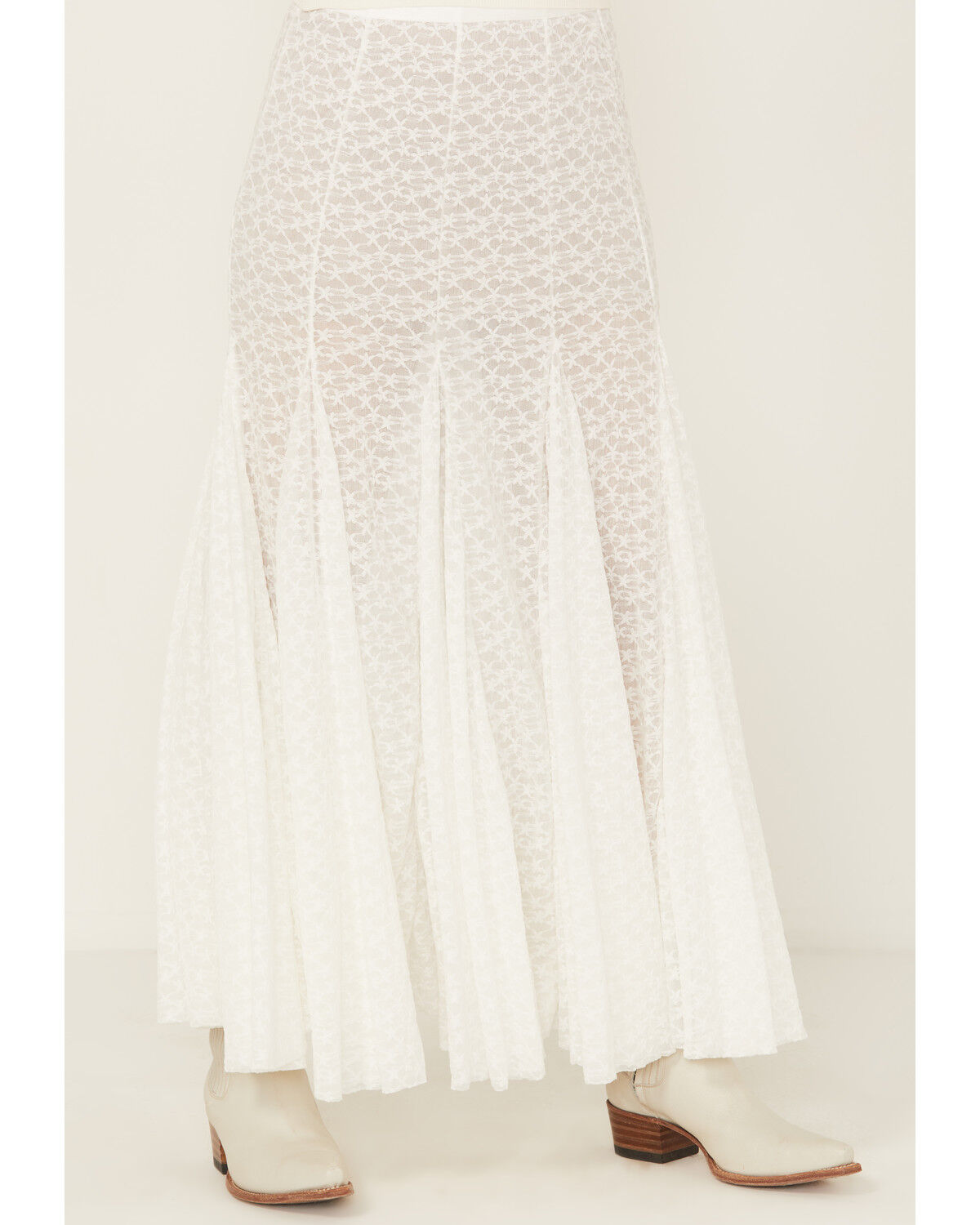 Free People Women's Kiss Kiss Lace Slip Maxi Skirt