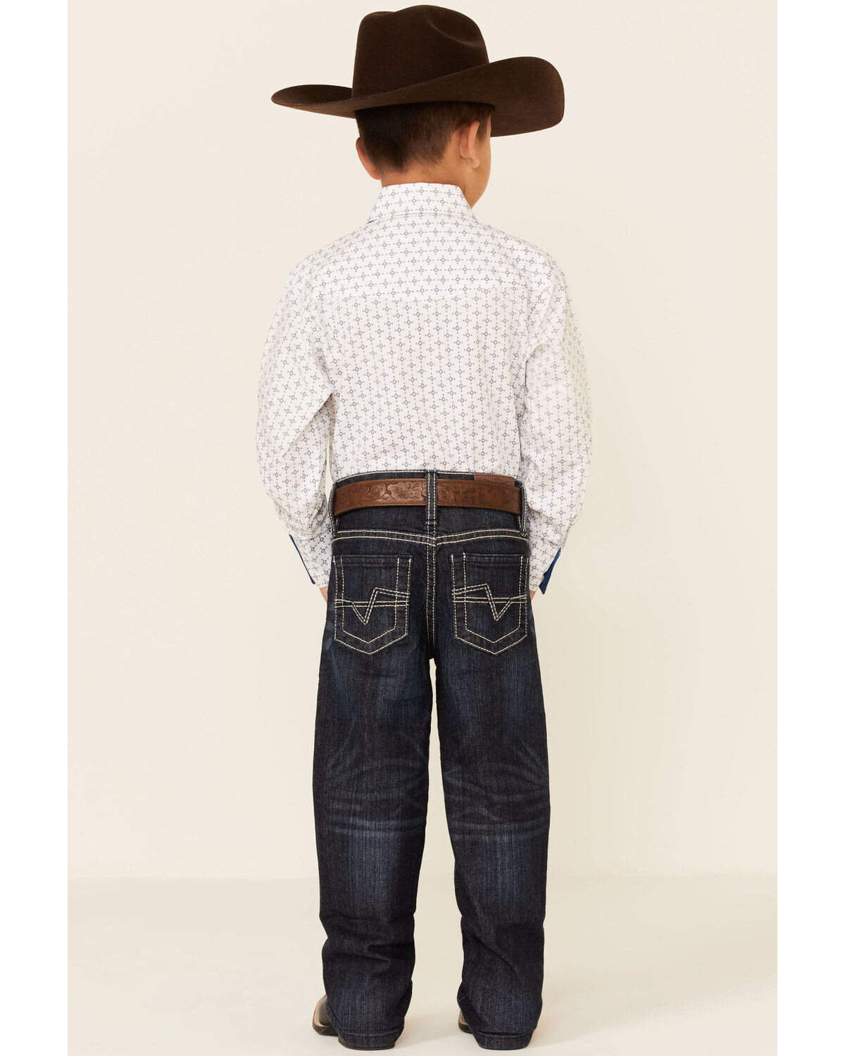 Cody James Little Boys' Night Hawk Medium Wash Mid Rise Stretch Relaxed Bootcut Jeans