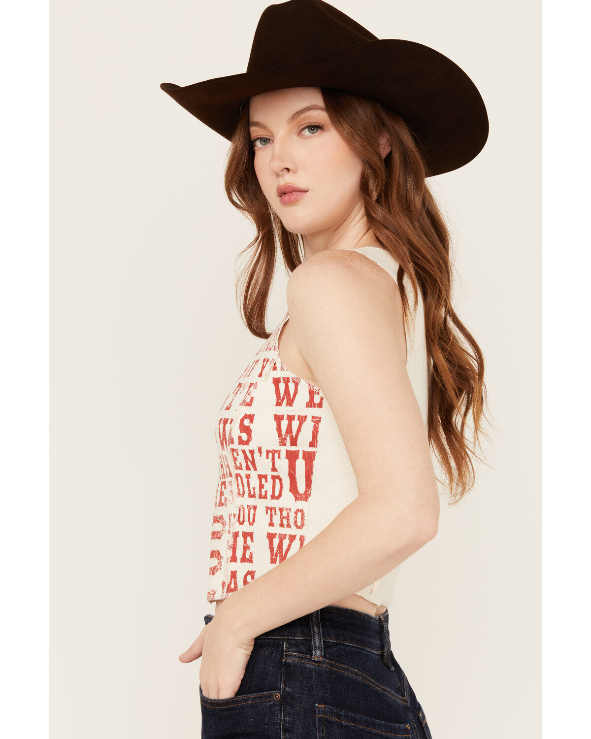 Idyllwind Women's Rhett The West Was Wild Graphic Rib Knit Tank