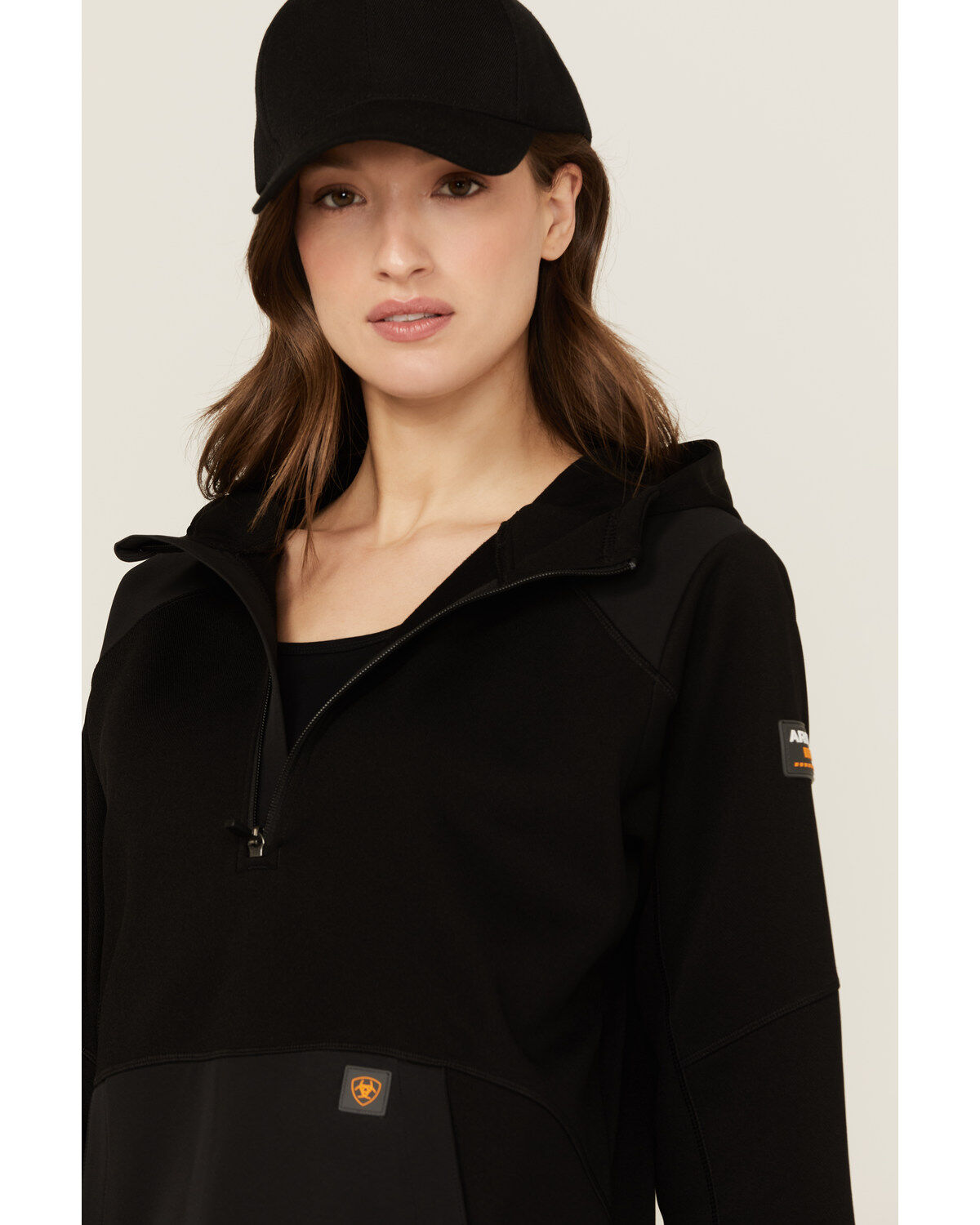 Ariat Women's Rebar WorkTek Reinforced 1/2 Zip Hooded Pullover