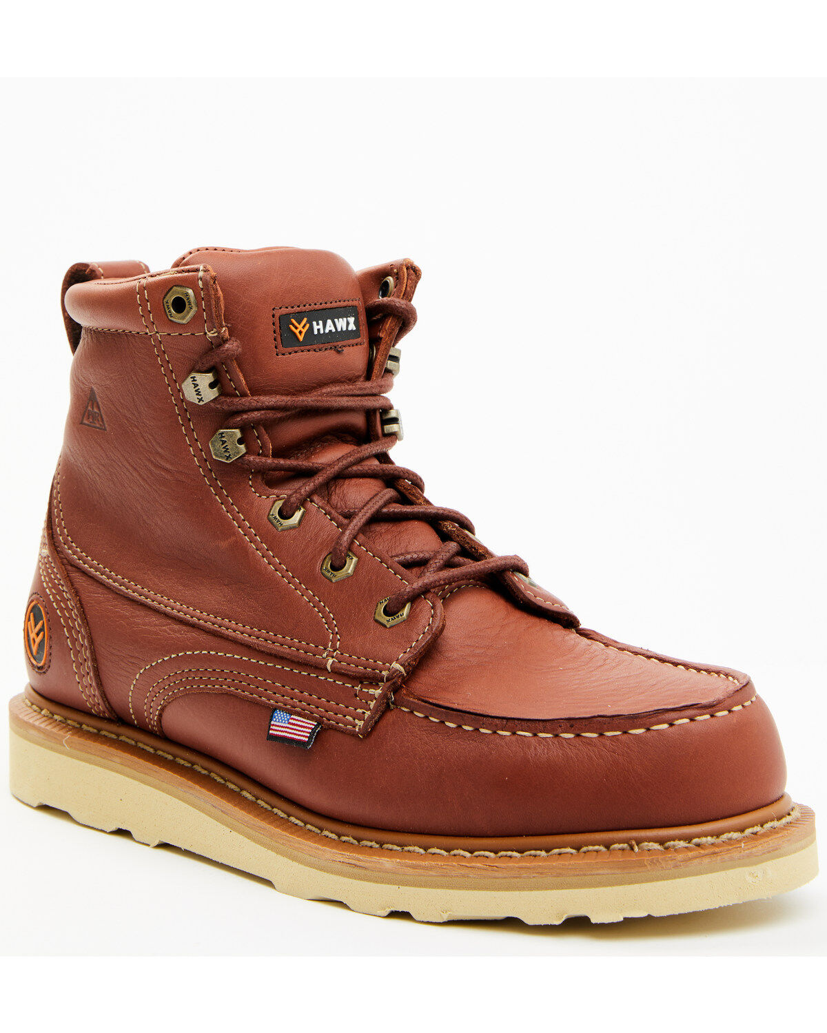 Hawx Men's USA Moc Wedge Value Work Boots - Soft Toe