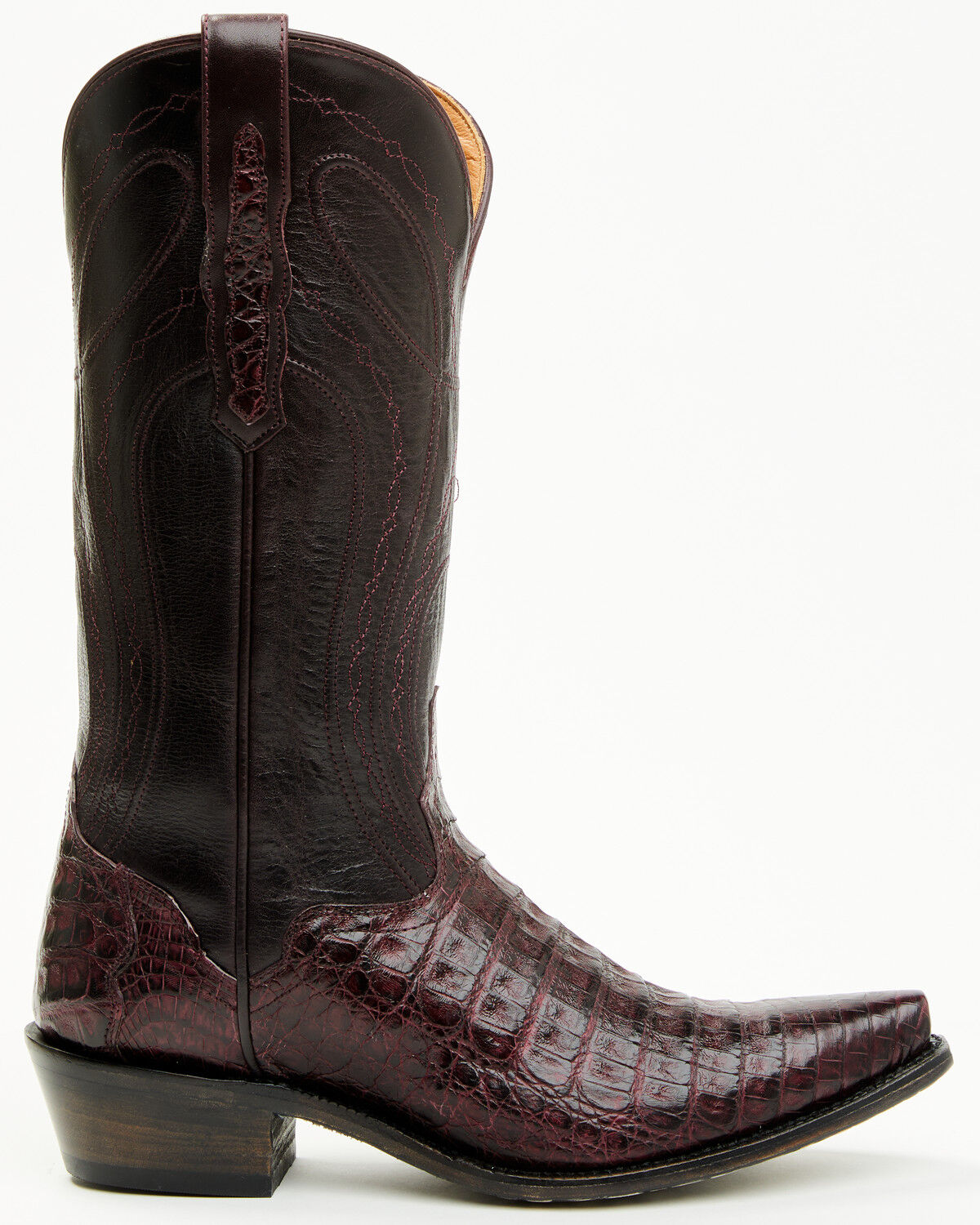 El Dorado Women's Holly Exotic Caiman Tall Western Boots - Snip Toe