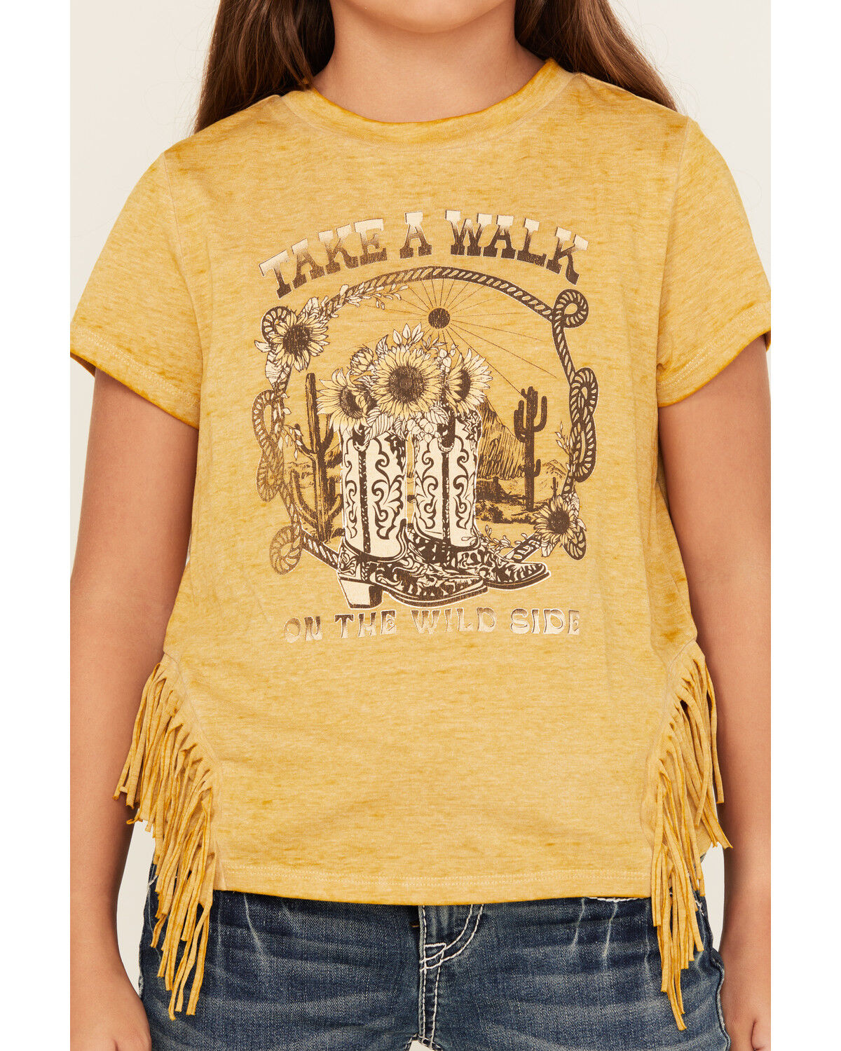 Shyanne Girls' Take A Walk Short Sleeve Graphic Tee